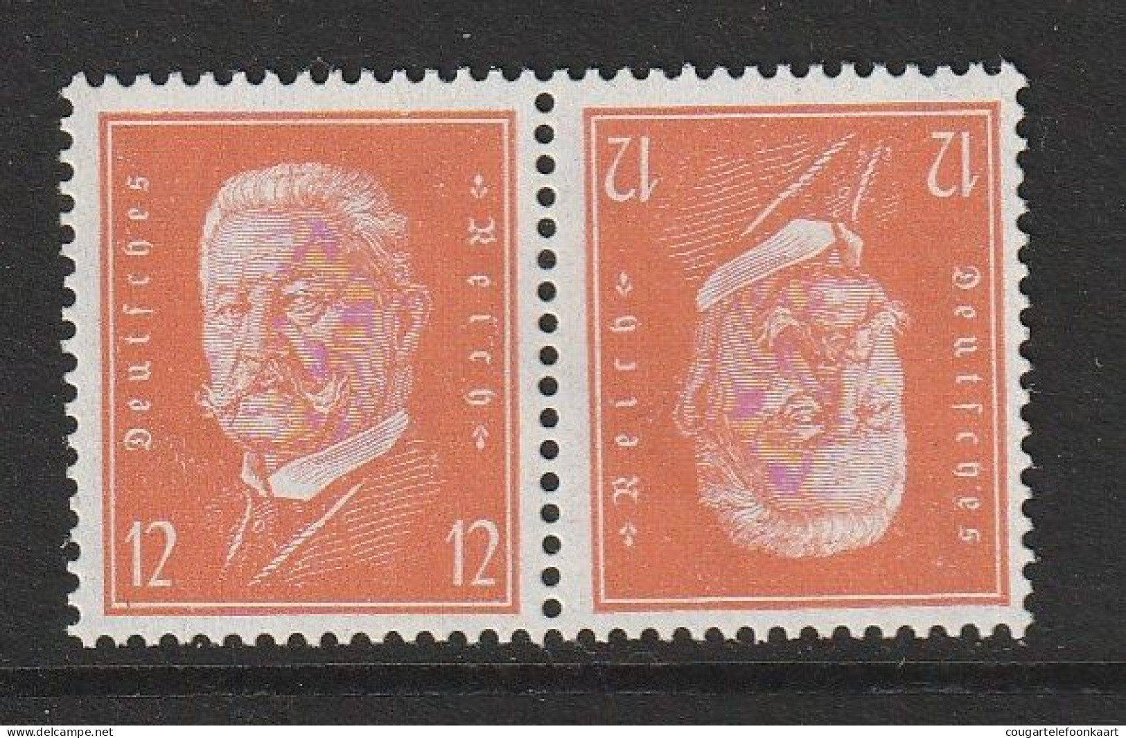 Reichspräsidenten 1932, Combinatie K 13, Postfrisch, 50€ Kat. - Markenheftchen  & Se-tenant