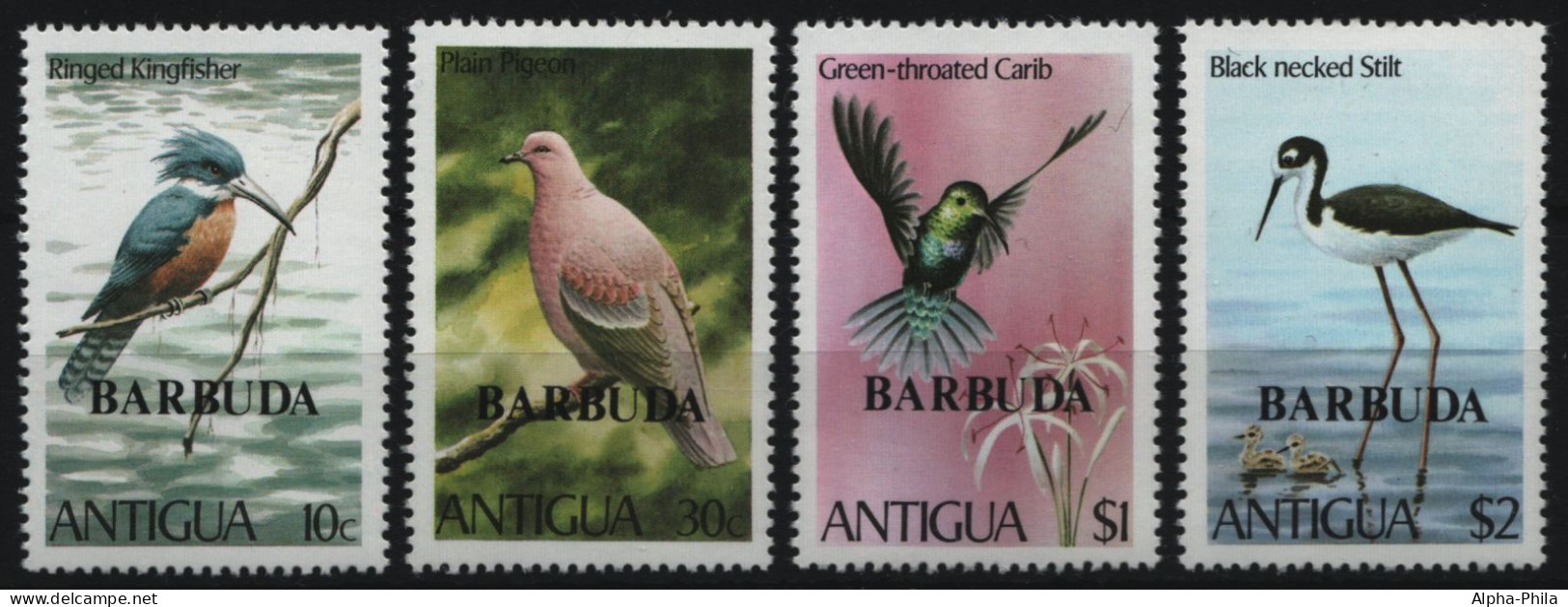 Barbuda 1980 - Mi-Nr. 520-523 ** - MNH - Vögel / Birds - Barbuda (...-1981)