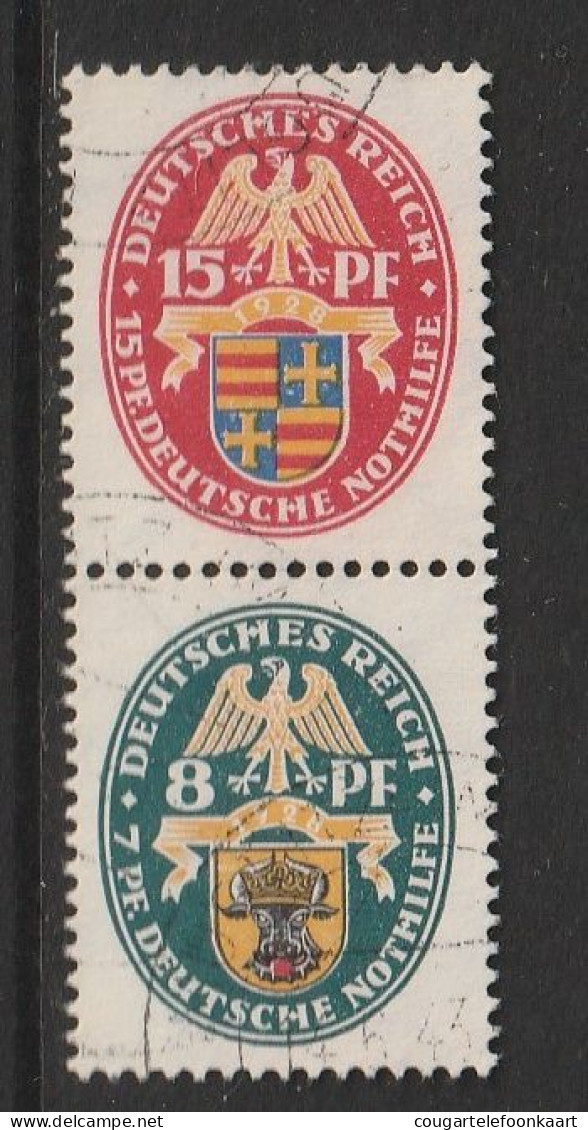 Nothilfe 1928, Combinatie S 52, Gestempelt, 30€ Kat. - Booklets & Se-tenant