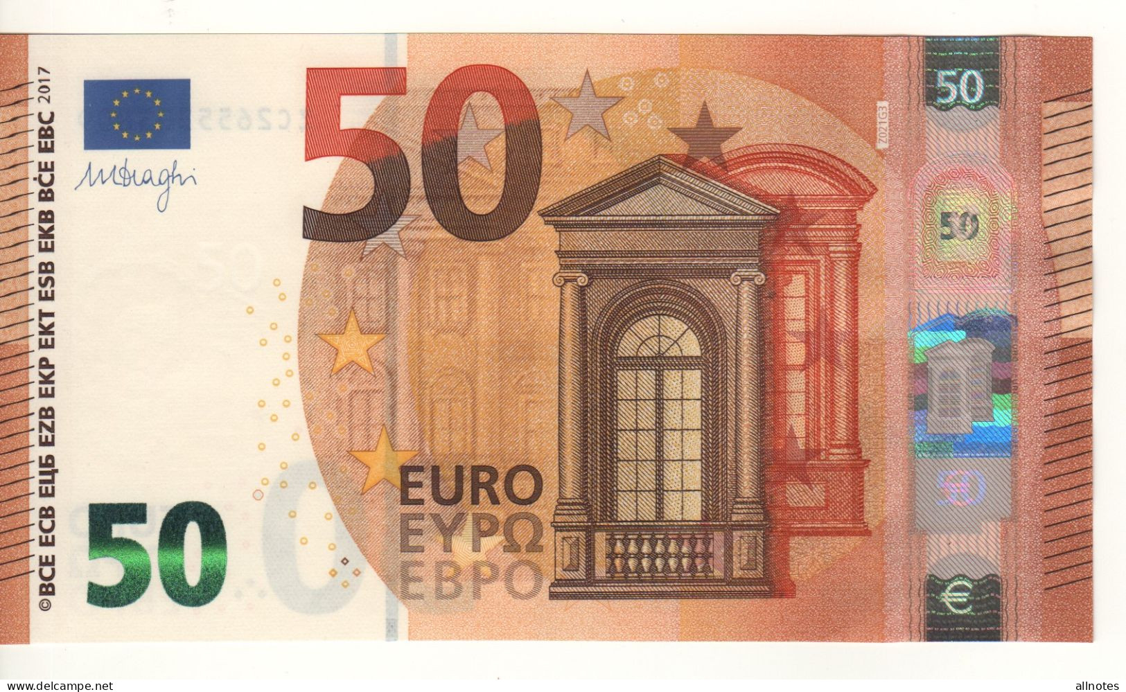 50 EURO   Belgium   DRAGHI   Z 021 G3     ZC2655303809  / FDS - UNC - 50 Euro