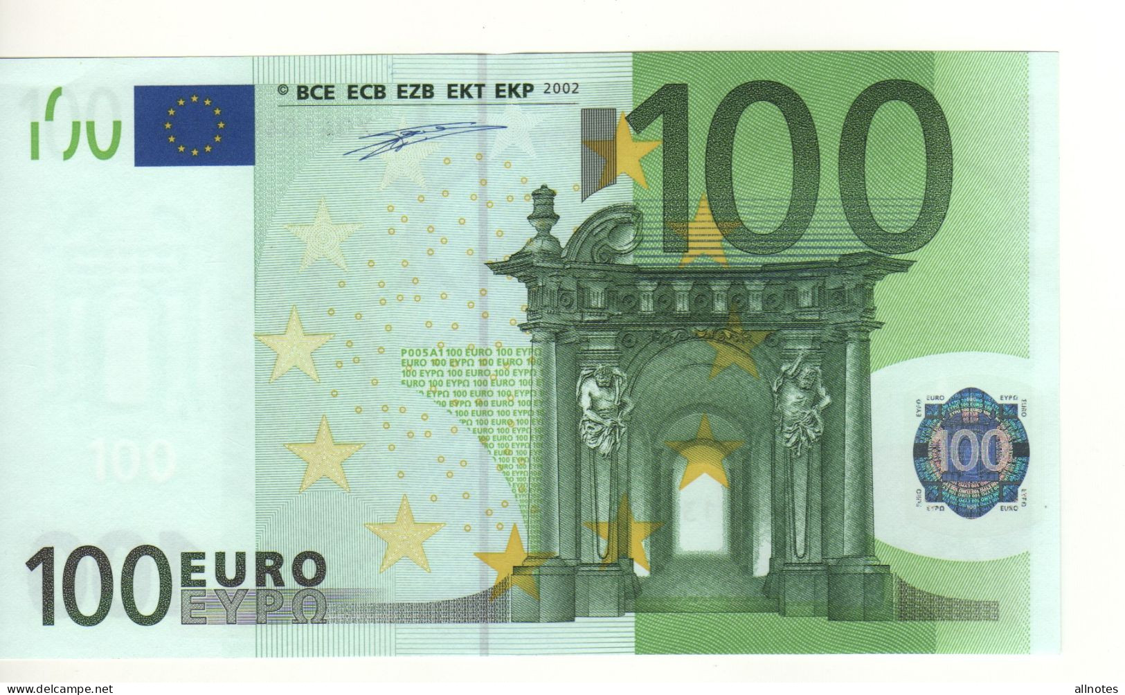 100 EURO  "X"   Germany    DUISENBERG   P 005 A1    X04   /  FDS - UNC - 100 Euro