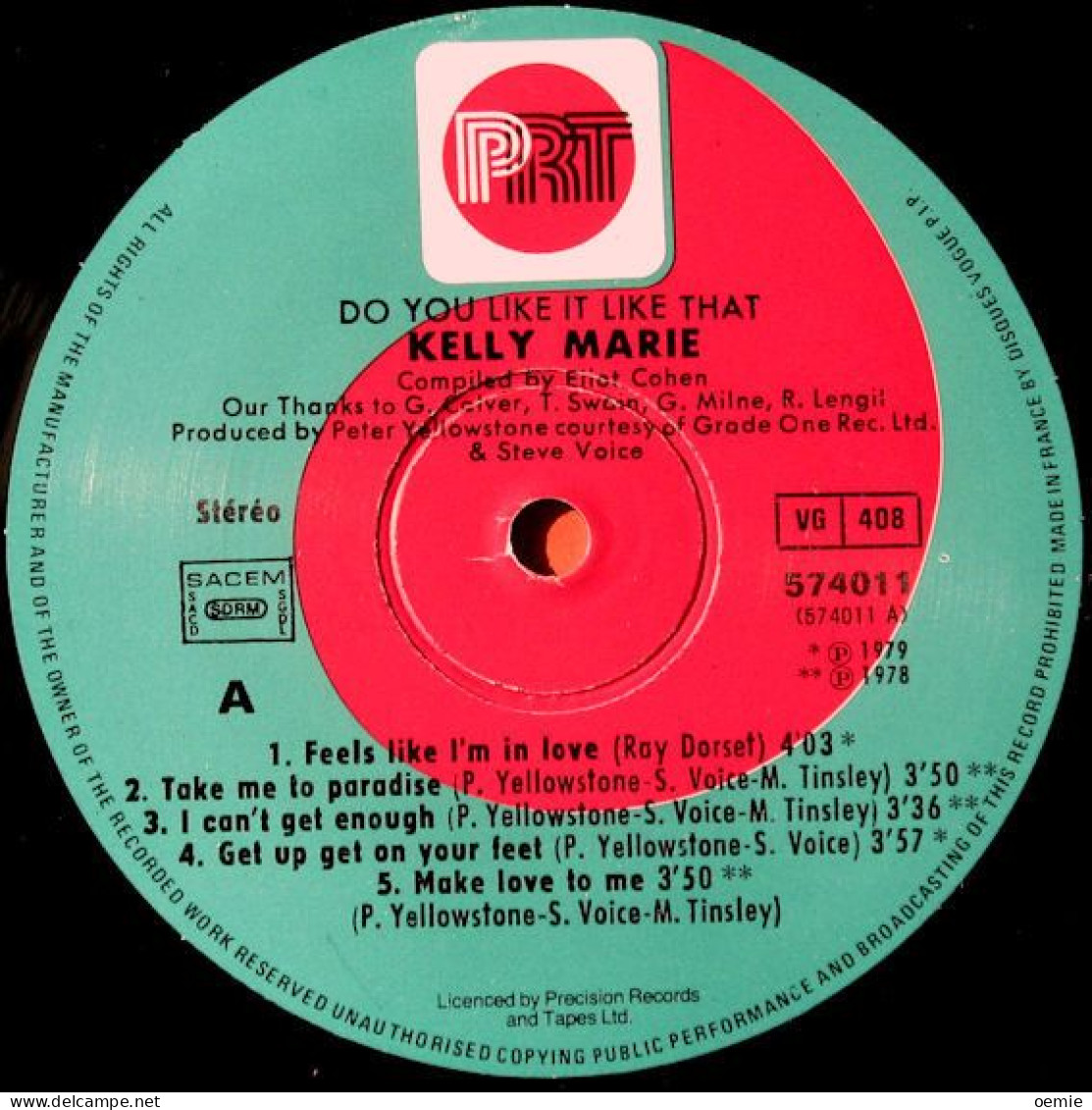 KELLY MARIE  /  DO YOUB LIKE IT LIKE THAT - Otros - Canción Inglesa