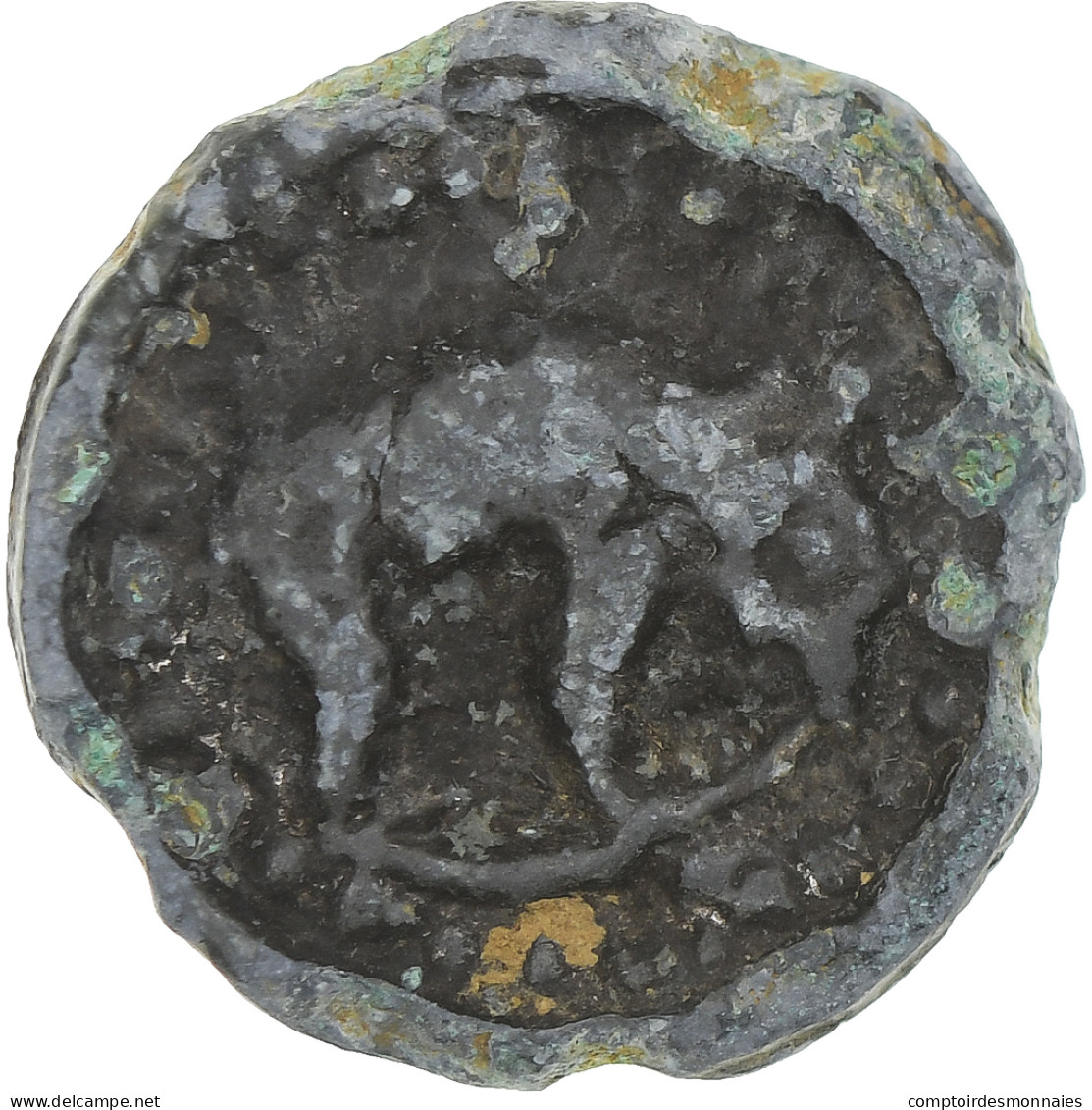 Rèmes, Potin Au Bucrane, 1st Century BC, TB+, Bronze, Delestrée:221 - Celtic