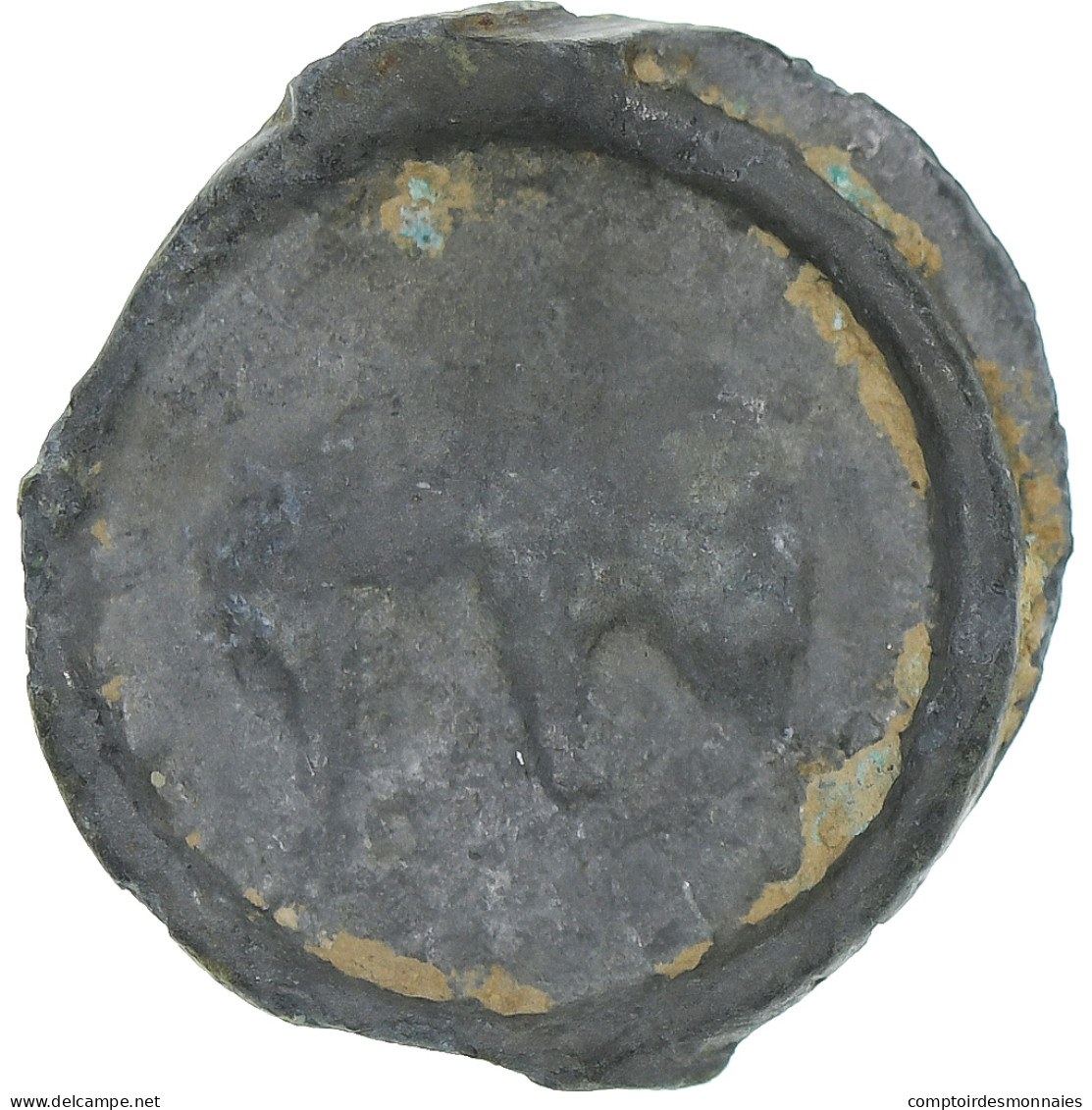 Rèmes, Potin Au Bucrane, 1st Century BC, TB+, Bronze, Delestrée:221 - Celtic