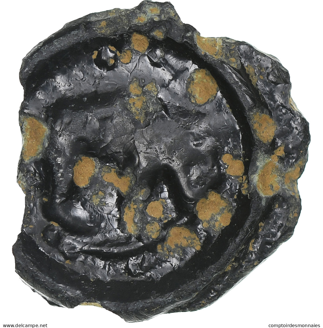 Rèmes, Potin Au Bucrane, 1st Century BC, TTB+, Bronze, Delestrée:221 - Galle