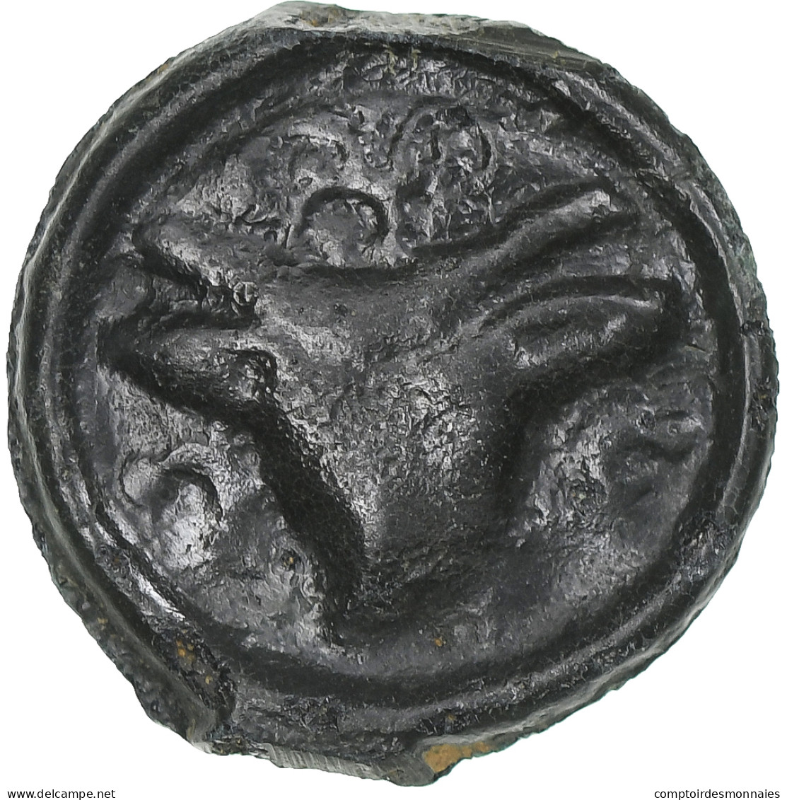 Rèmes, Potin Au Bucrane, 1st Century BC, TTB, Bronze, Delestrée:221 - Keltische Münzen