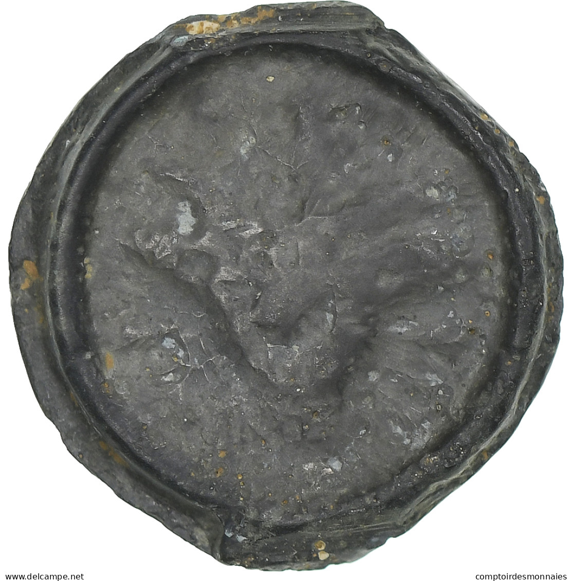 Rèmes, Potin Au Bucrane, 1st Century BC, TB+, Bronze, Delestrée:221 - Celtic