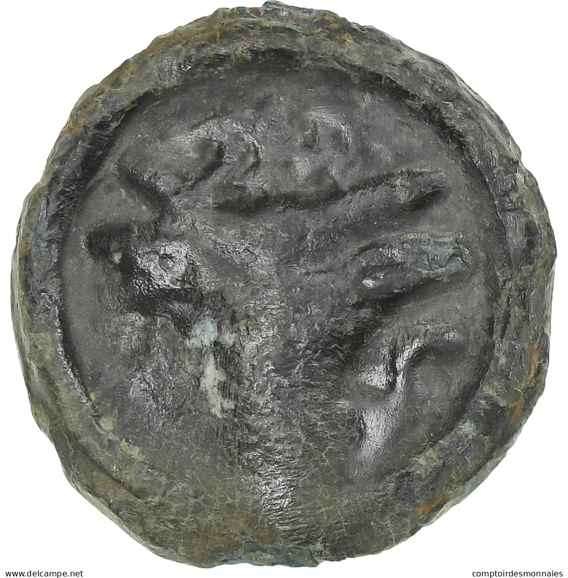 Rèmes, Potin Au Bucrane, 1st Century BC, TB+, Bronze, Delestrée:221 - Keltische Münzen