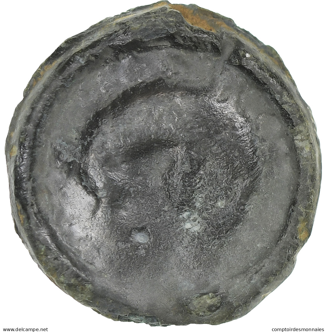 Rèmes, Potin Au Bucrane, 1st Century BC, TB+, Bronze, Delestrée:221 - Celtic