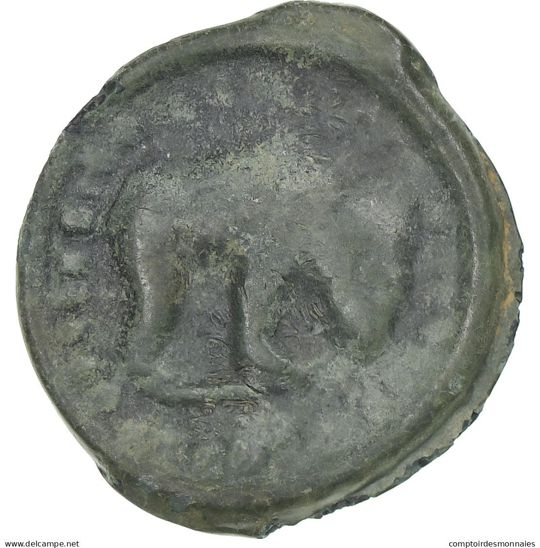Rèmes, Potin Au Bucrane, 1st Century BC, TB+, Bronze, Delestrée:221 - Galle
