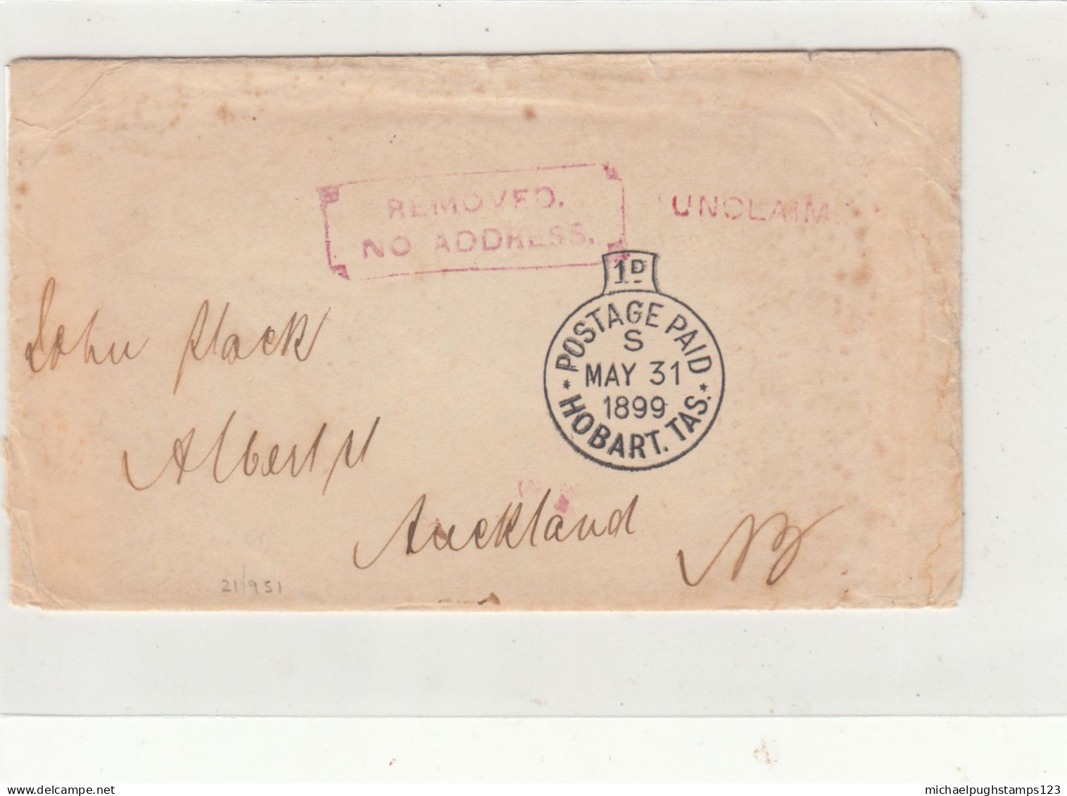 Tasmania / New Zealand / Instruction Marks / Undelivered Mail - Altri & Non Classificati