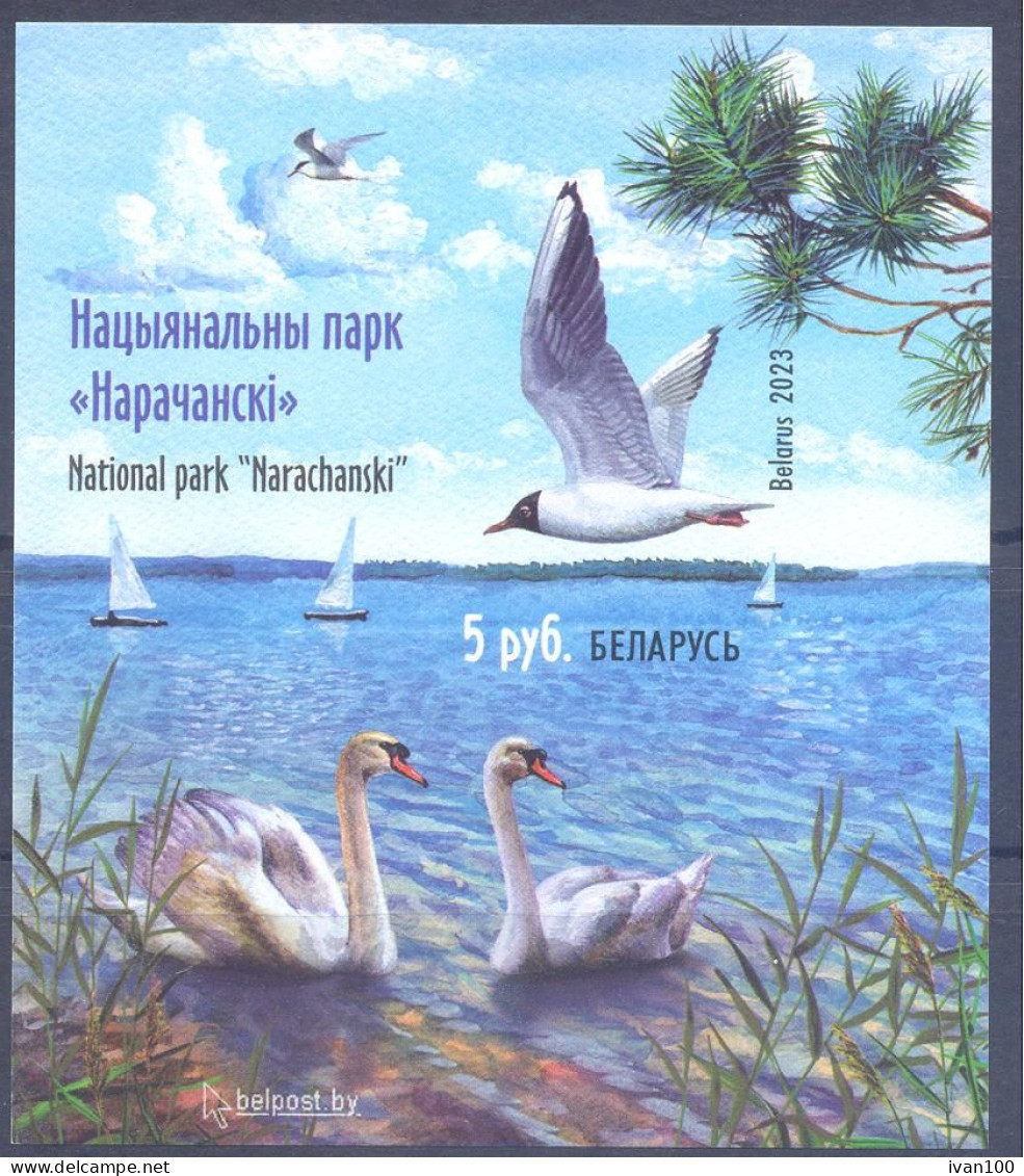 2023. Belarus, Birds, National Park "Narachansky", S/s Imperforated, Mint/** - Belarus