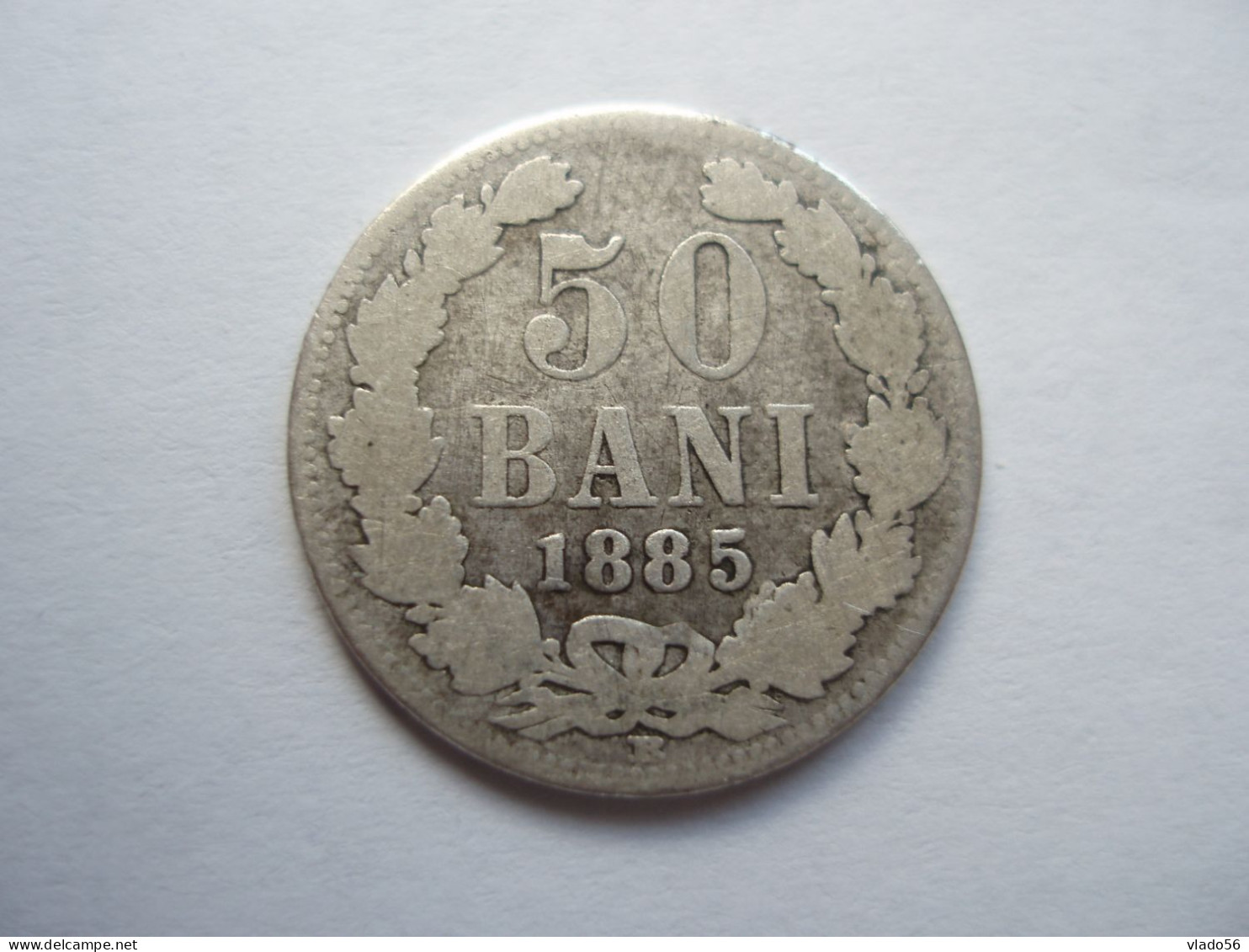 ROMANIA - 5O BANI 1885, CAROL I , L13.63 - Roumanie