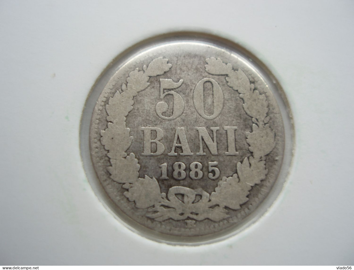 ROMANIA - 5O BANI 1885, CAROL I , L13.63 - Roumanie