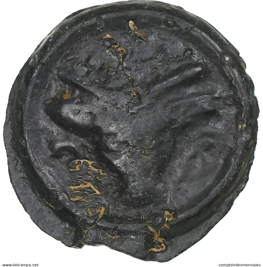 Rèmes, Potin Au Bucrane, 1st Century BC, TTB, Bronze, Delestrée:221 - Celtas