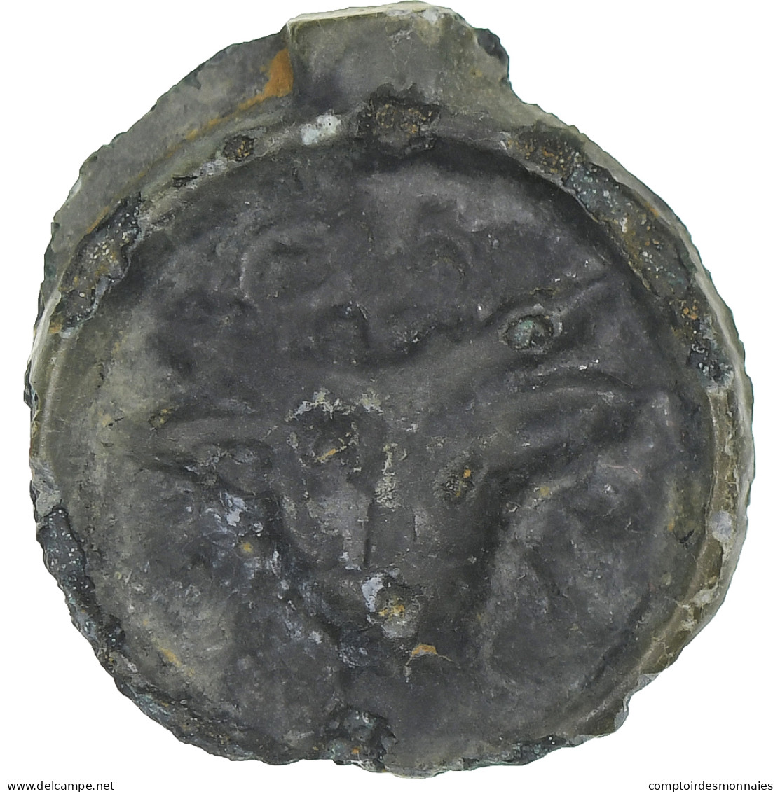 Rèmes, Potin Au Bucrane, 1st Century BC, TTB, Bronze, Delestrée:221 - Keltische Münzen