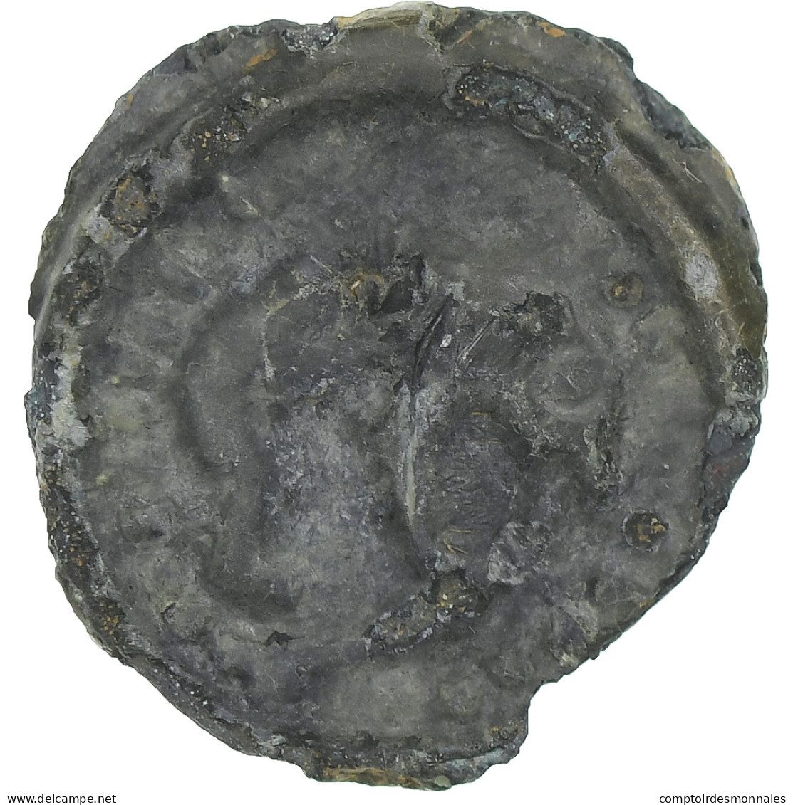 Rèmes, Potin Au Bucrane, 1st Century BC, TTB, Bronze, Delestrée:221 - Gallië