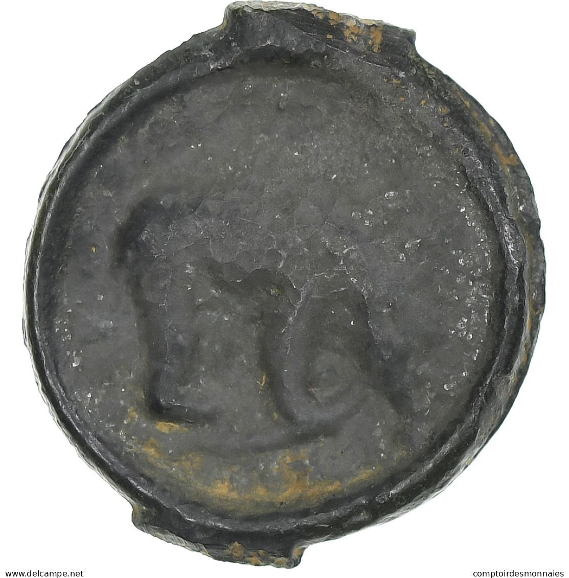 Rèmes, Potin Au Bucrane, 1st Century BC, TB+, Bronze, Delestrée:221 - Gauloises