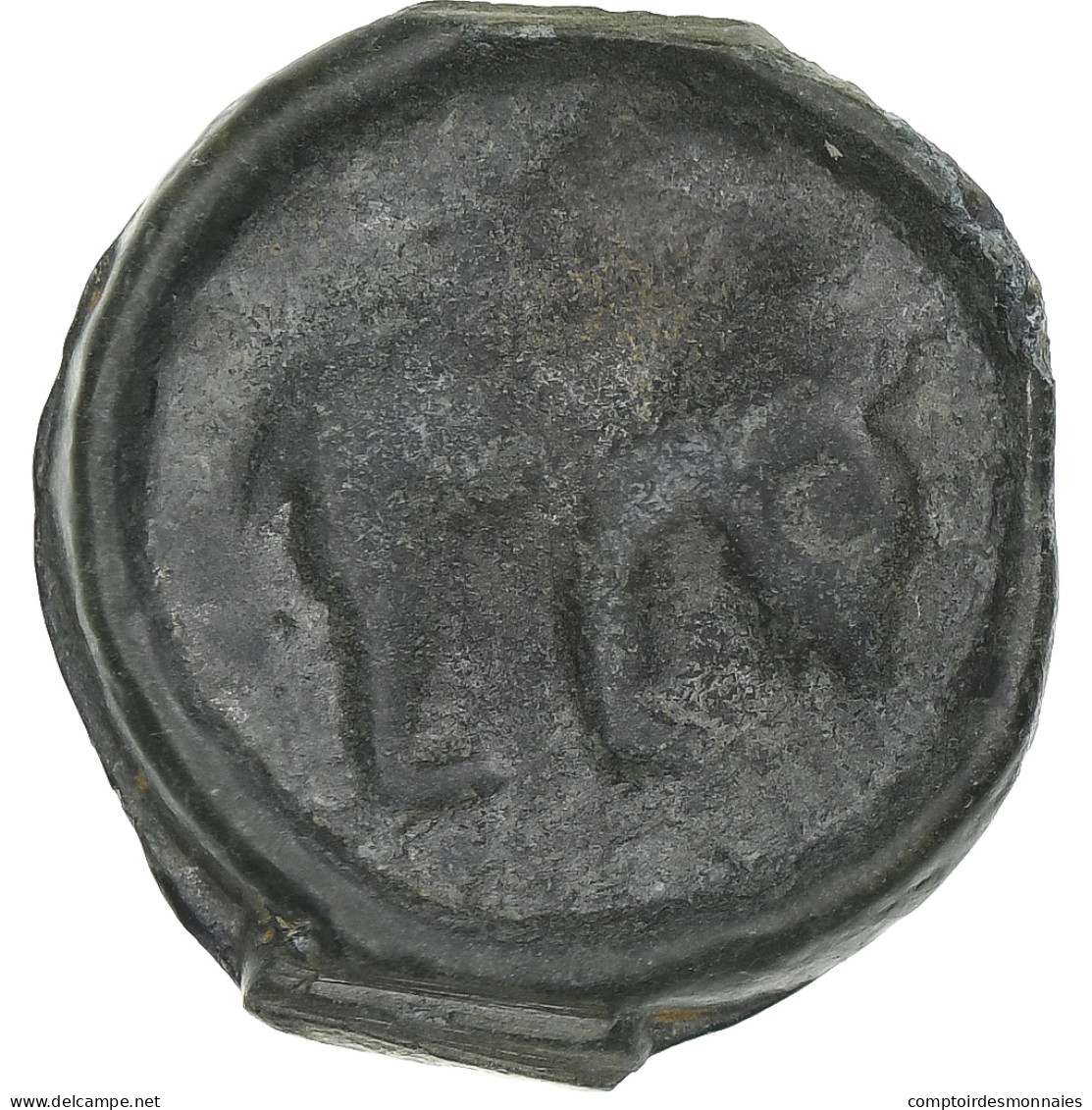 Rèmes, Potin Au Bucrane, 1st Century BC, TTB, Bronze, Delestrée:221 - Celtic