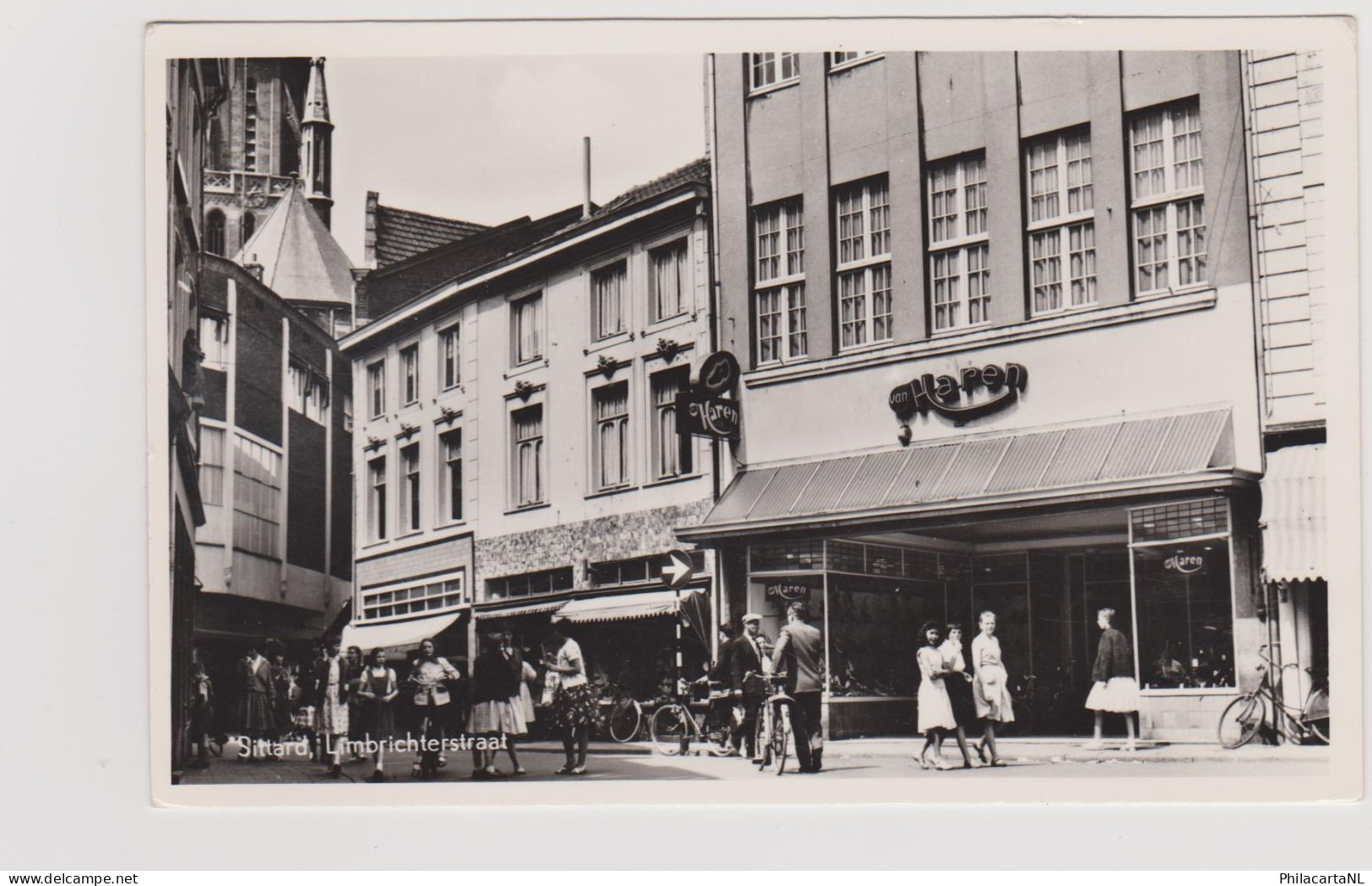 Sittard - Limbrichterstraat Met Volk - Oud - Sittard