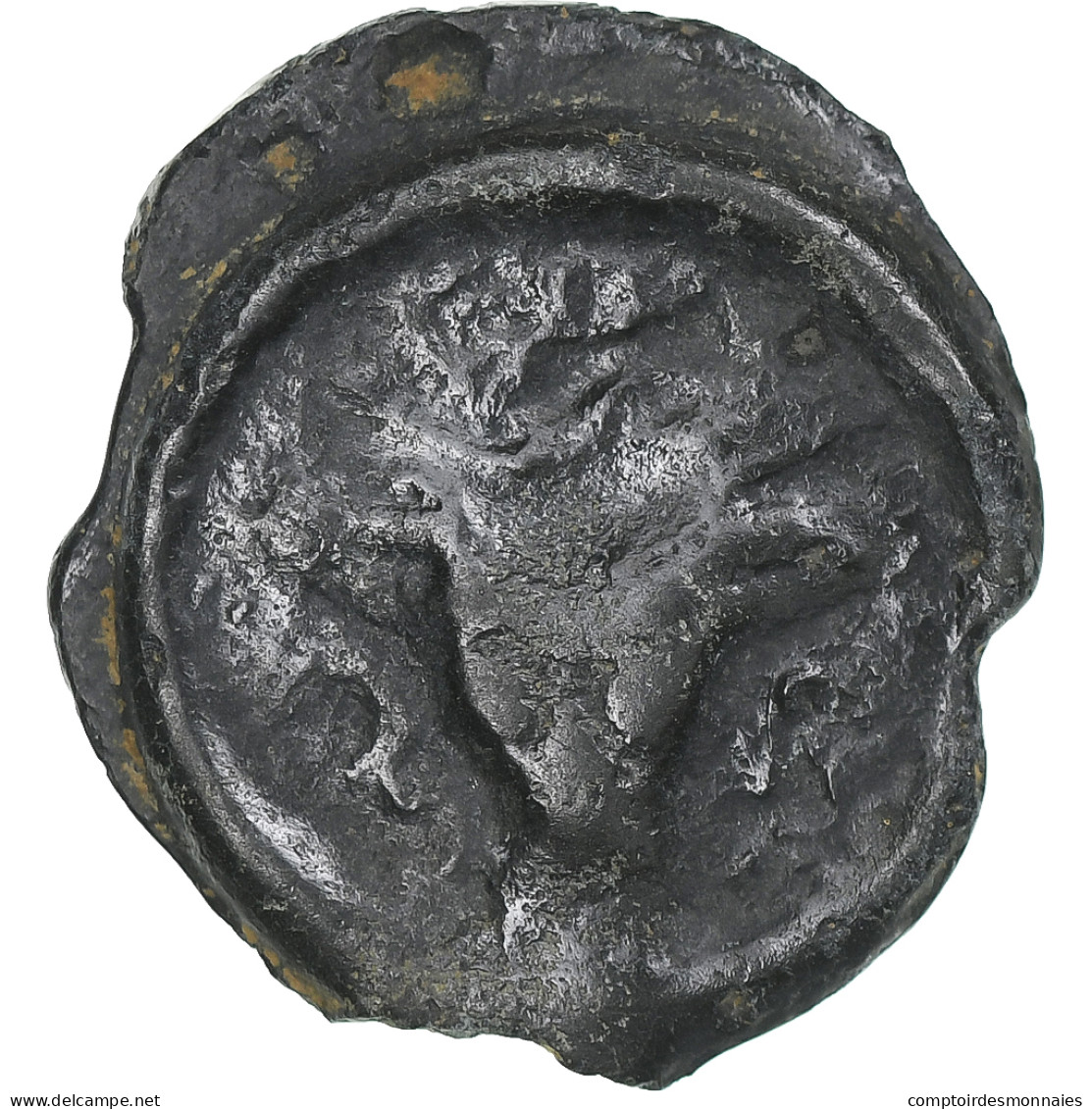 Rèmes, Potin Au Bucrane, 1st Century BC, TTB, Bronze, Delestrée:221 - Celtic