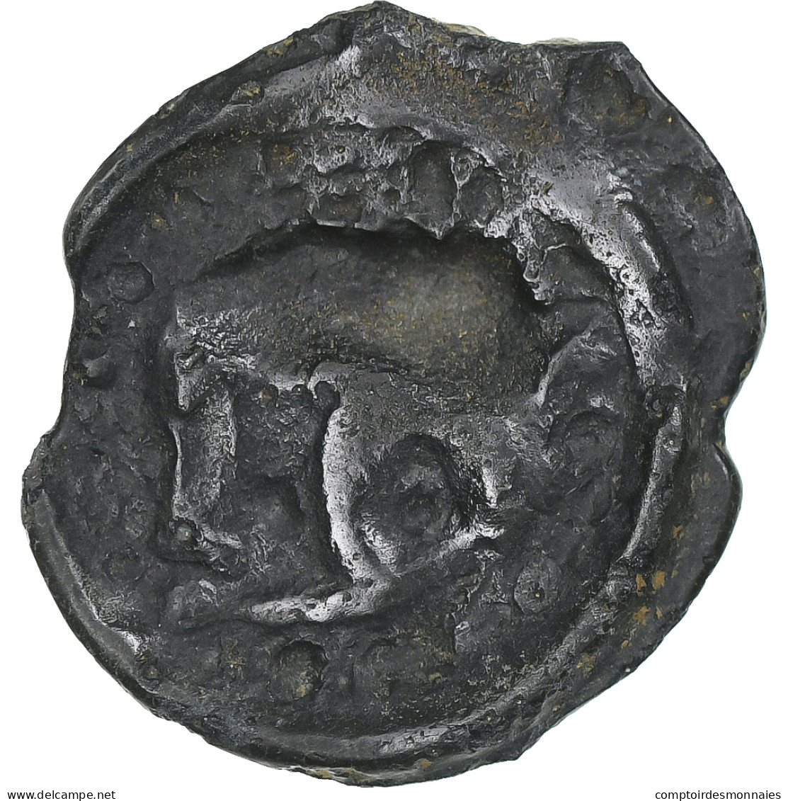 Rèmes, Potin Au Bucrane, 1st Century BC, TTB, Bronze, Delestrée:221 - Gauloises