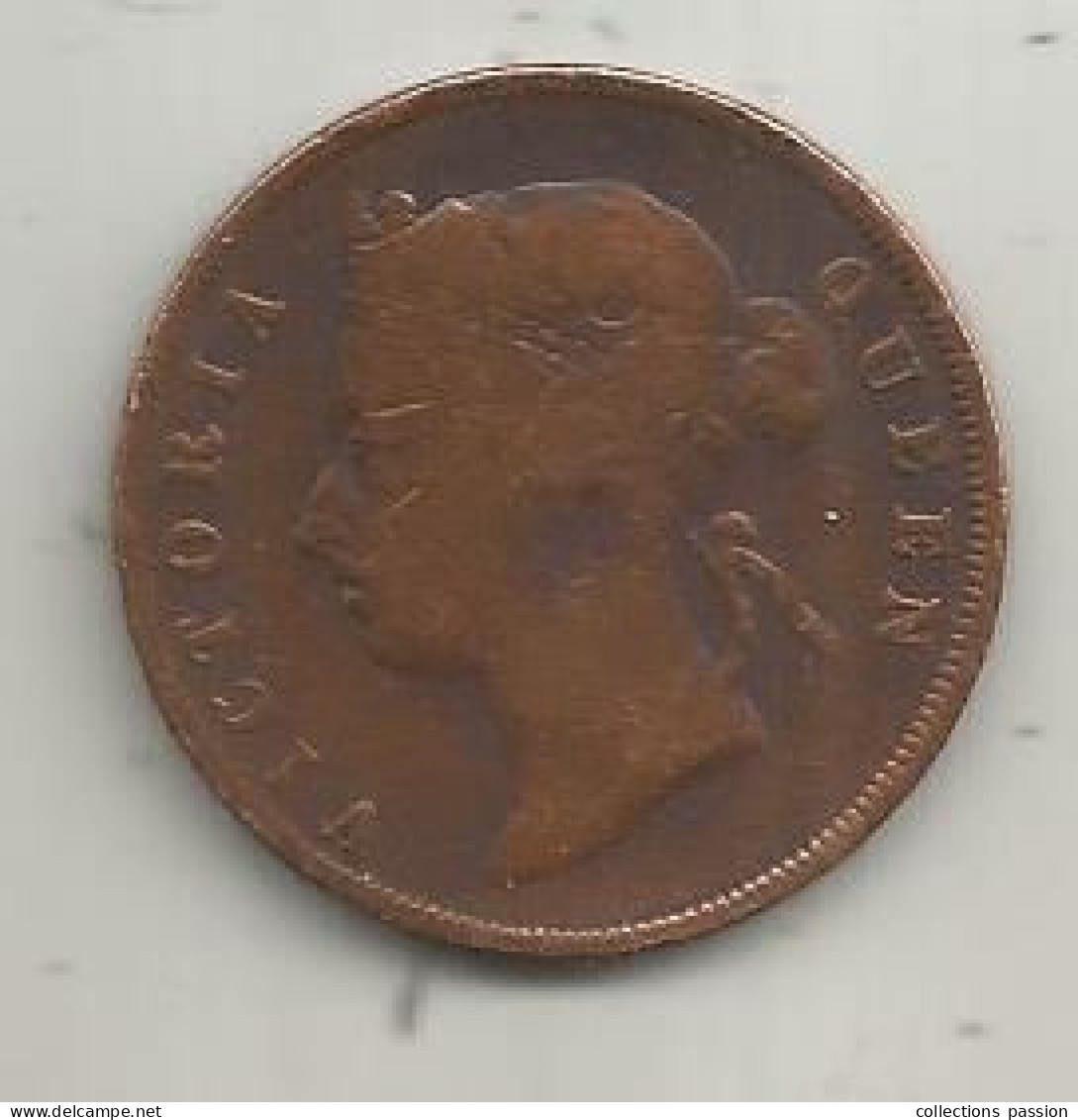 Monnaie, Colonie, Straits Settlements, Grande Bretagne, 1895, 1, One Cent, Victoria Queen, 2 Scans - Colonias