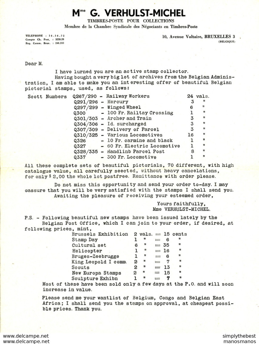 414/29 - Belgique Exposition Universelle BRUXELLES 1958 - Lettre Avion Vers USA + Vignette Expo + Divers Contenus - 1958 – Bruselas (Bélgica)