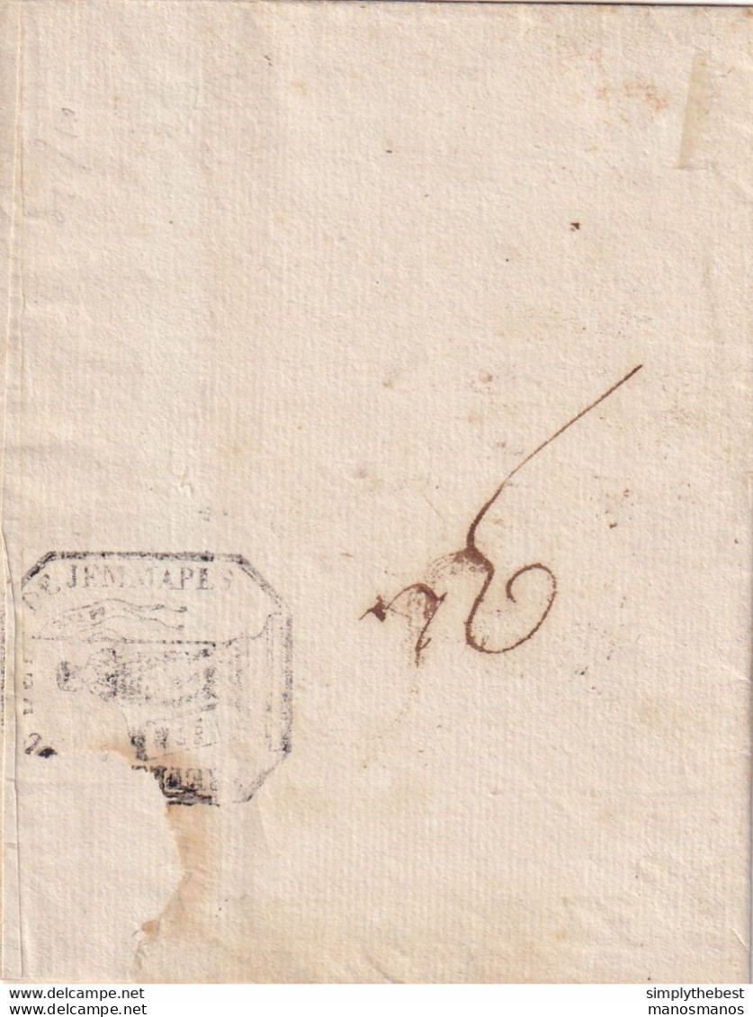 600/33 - 2 X Lettre Précurseur (sans Contenu) De 86 MONS Et P86P MONS Vers NIVELLES Et NAMUR - Herlant 35 Et 43 - 1794-1814 (Période Française)