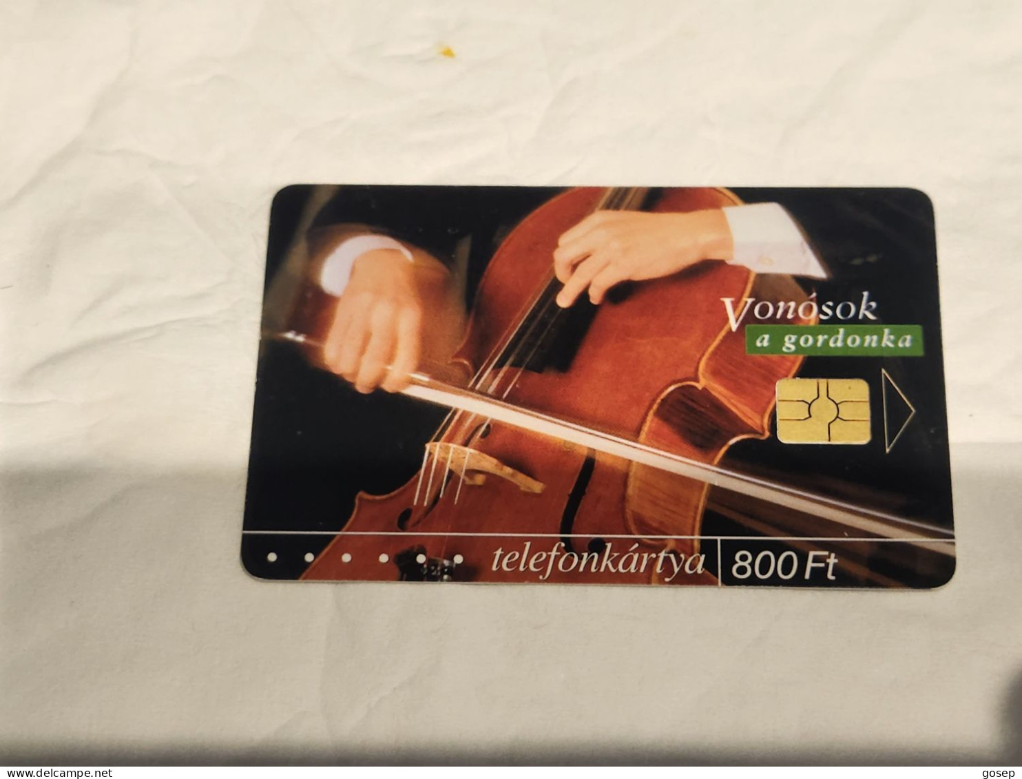 HUNGARY-(HU-P-2004-01)-Musical Instruments-Chello-(18)(800Ft)(34104A99A)(tirage-200.000)-used,card+1card Prepiad Free - Ungarn