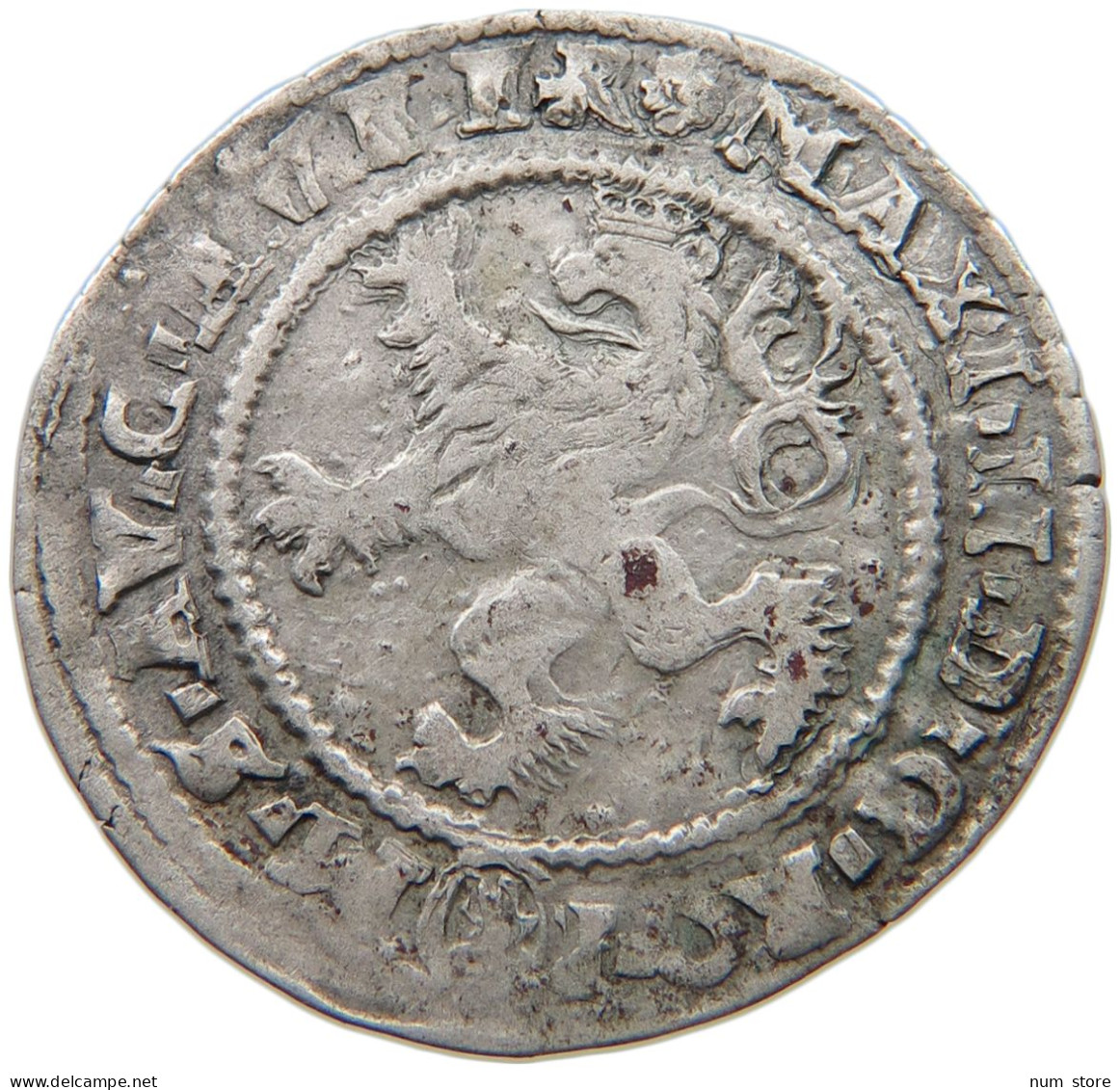 HAUS HABSBURG GROSCHEN 1577 MAXIMILIAN II., 1564-1576 KUTTENBERG #MA 016055 - Oostenrijk