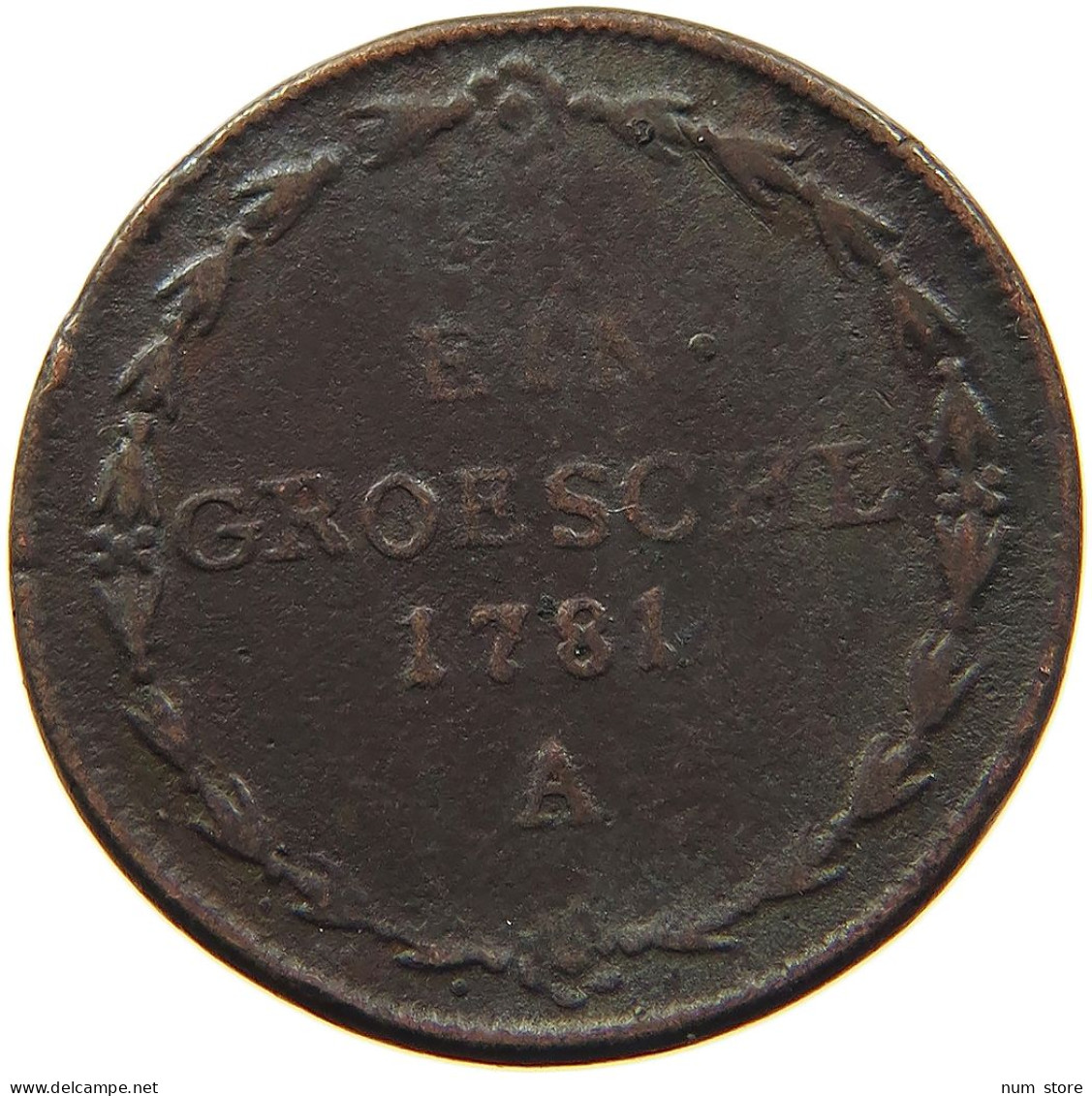 HAUS HABSBURG GROESCHEL 1781 A JOSEF II. (1765-1790) #MA 100416 - Oostenrijk