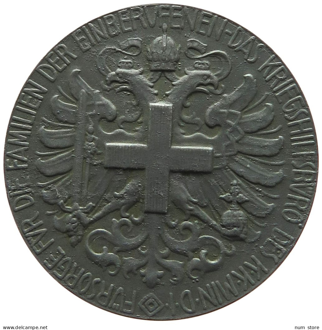 HAUS HABSBURG MEDAILLE 1915 ROTES KREUZ KRIEGSHILFSBÜRO KRIEGSFÜRSORGEAMT 1914-1915 #MA 015704 - Oostenrijk