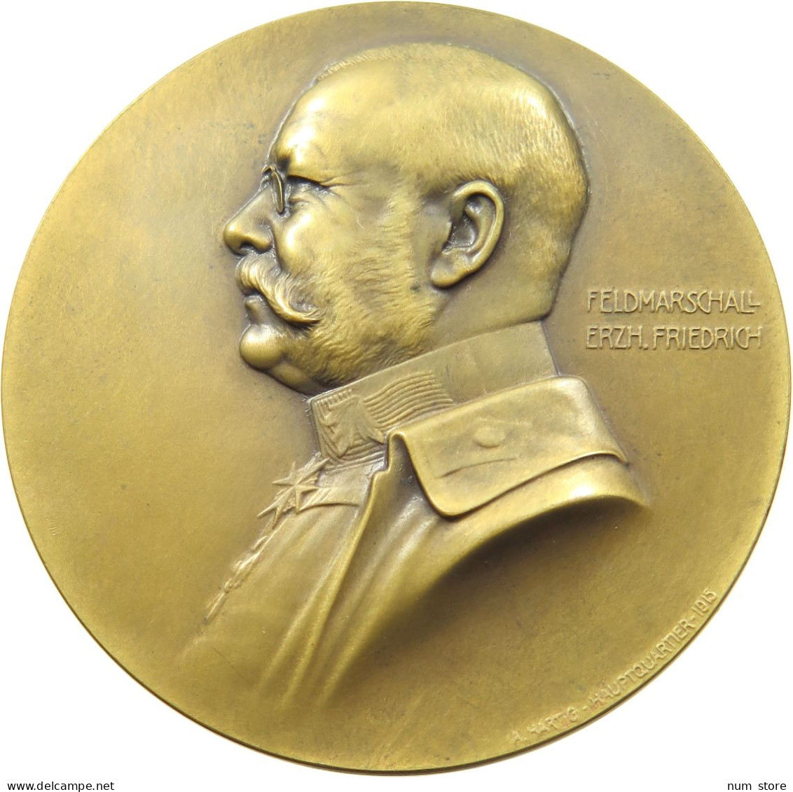 HAUS HABSBURG MEDAILLE 1915 ERZHERZOG FRIEDRICH, *1856 +1936, HARTIG #MA 072910 - Oostenrijk