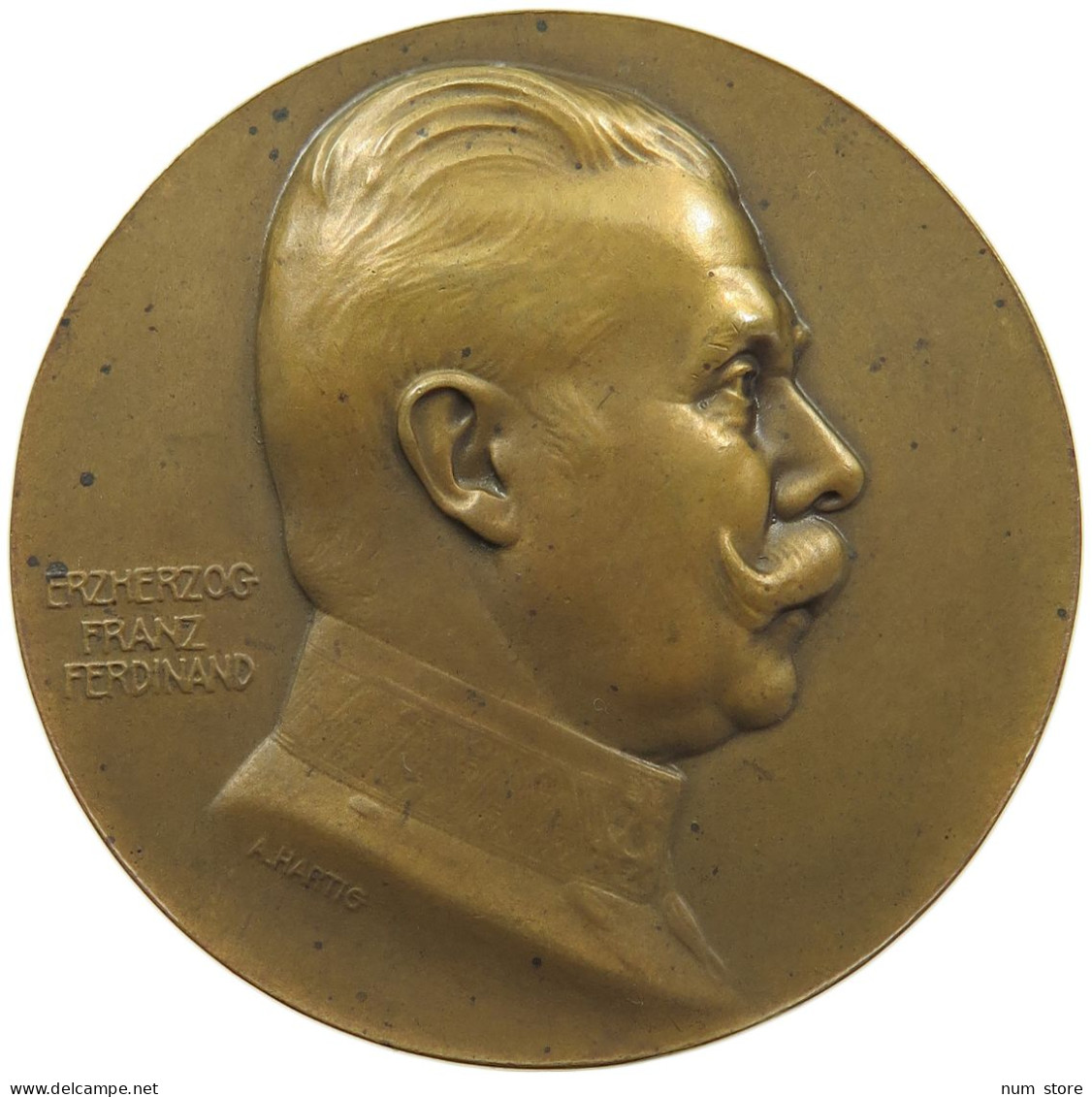 HAUS HABSBURG MEDAILLE 1914 ERZHERZOG FRANZ FERDINAND 1863-1914, AUF SEINEN TOD IN SARAJEVO. #MA 073082 - Oostenrijk