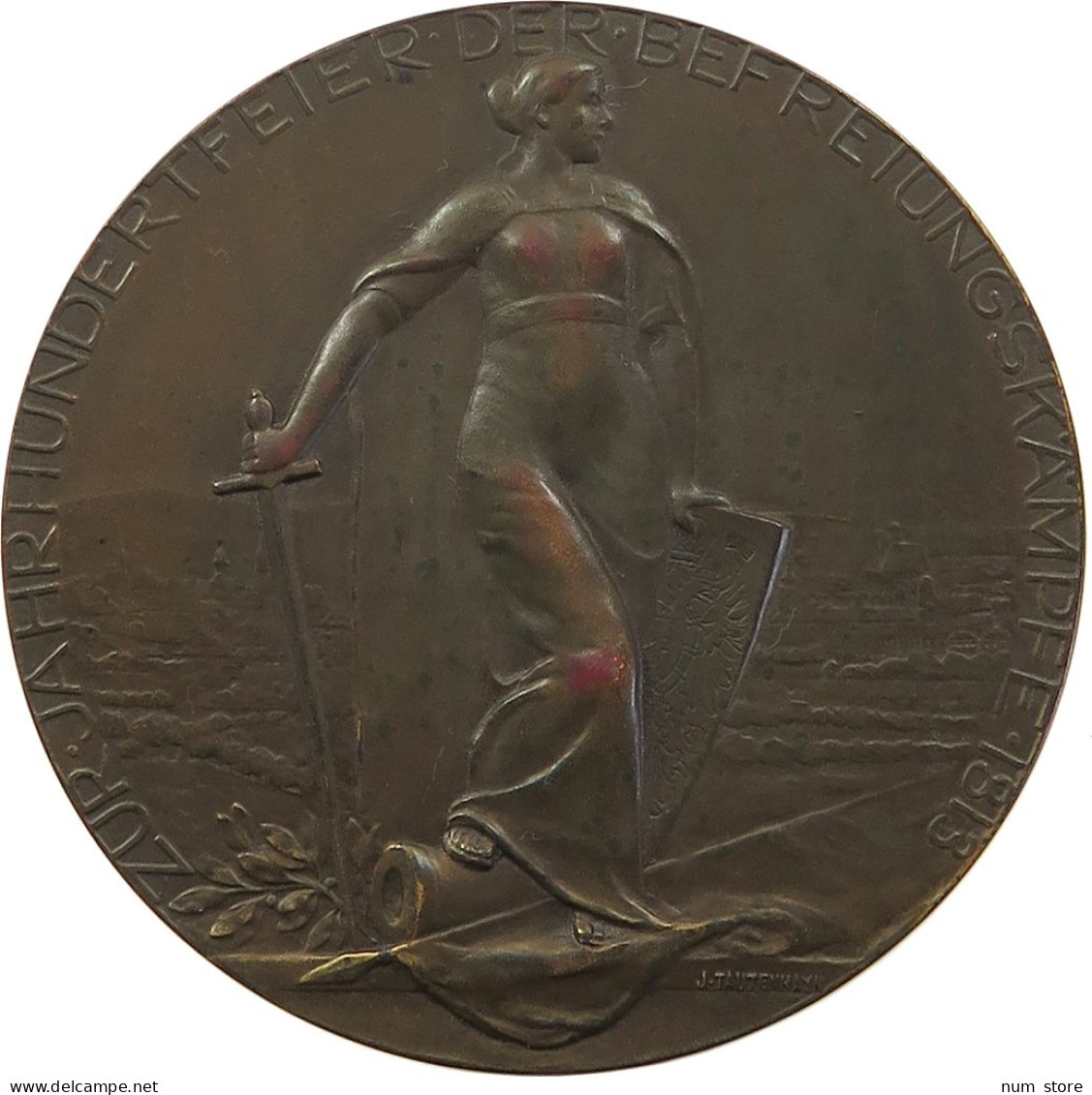 HAUS HABSBURG MEDAILLE 1913 1913 (J.TAUTENHAYN) ZUR JAHRHUNDERTFEIER DER BEFREIUNGSKÄMPFE 1813. #MA 072957 - Oostenrijk