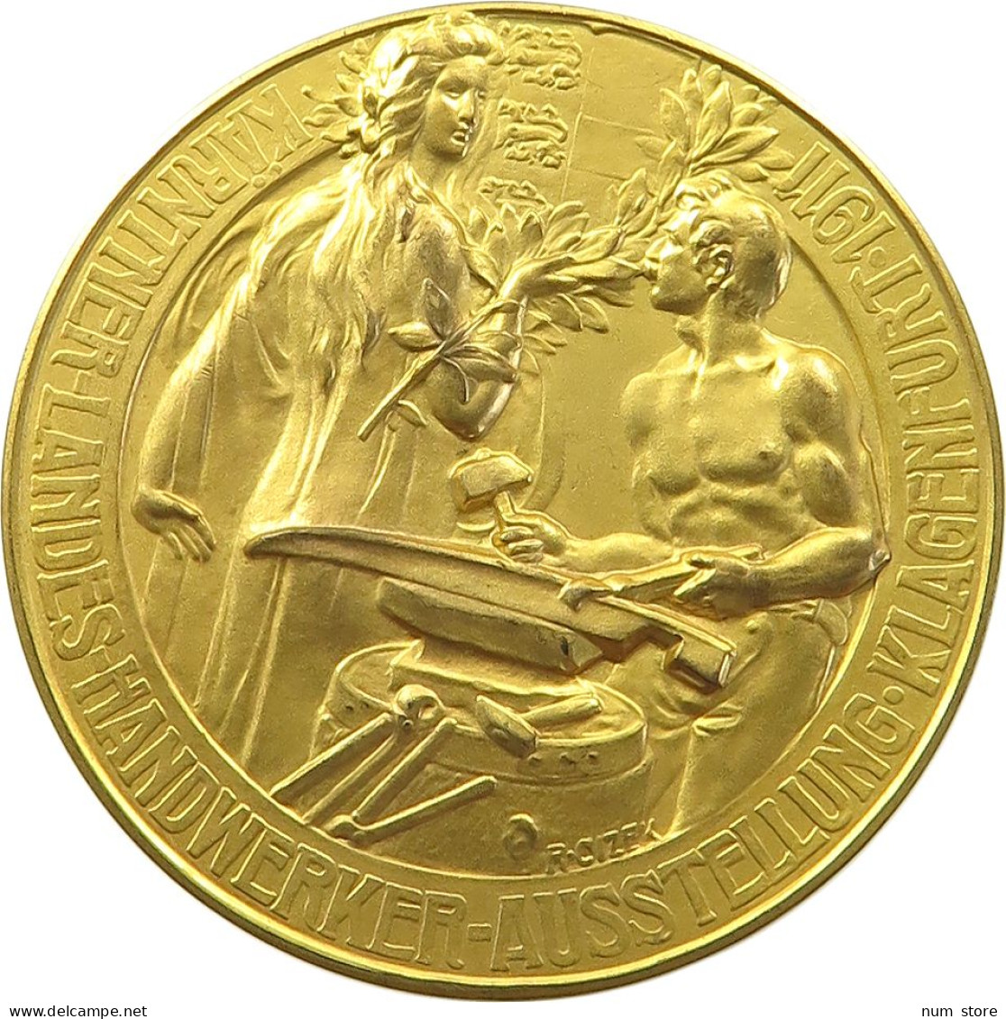 HAUS HABSBURG MEDAILLE 1911 ERZHERZOG KARL FRANZ JOSEF VON A. WEINBERGER U. CIZEK. #MA 072951 - Oostenrijk