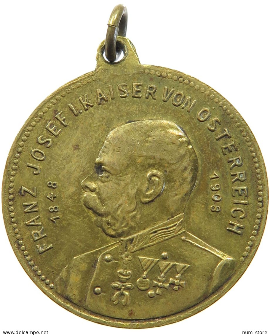 HAUS HABSBURG MEDAILLE 1908 FRANZ JOSEPH I. (1848-1916) #MA 013551 - Oostenrijk