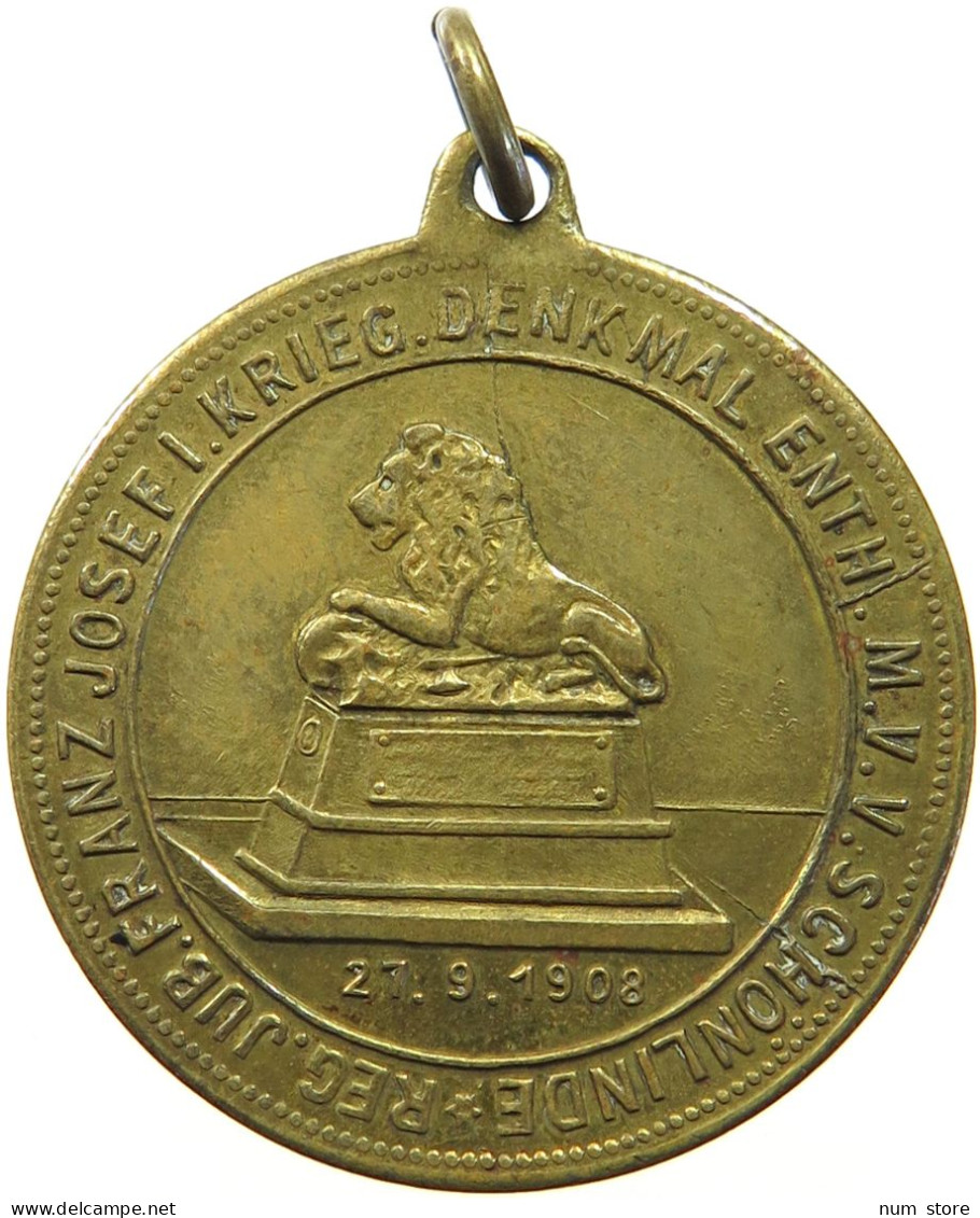 HAUS HABSBURG MEDAILLE 1908 FRANZ JOSEPH I. (1848-1916) #MA 013551 - Oostenrijk