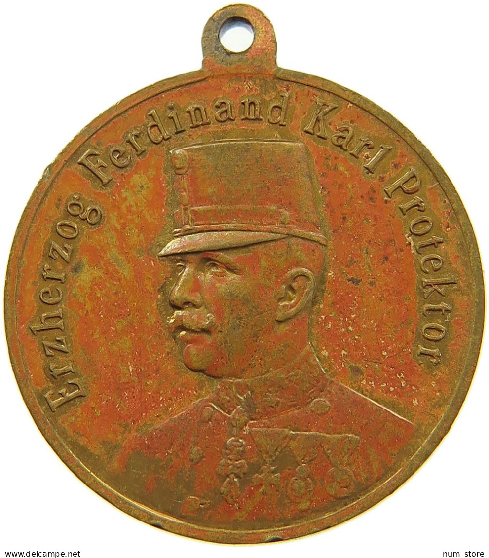 HAUS HABSBURG MEDAILLE 1907 ERZHERZOG FERDINAND KARL PROTEKTOR, AUSSTELLUNG DAS KIND, PITTNER #MA 073095 - Oostenrijk