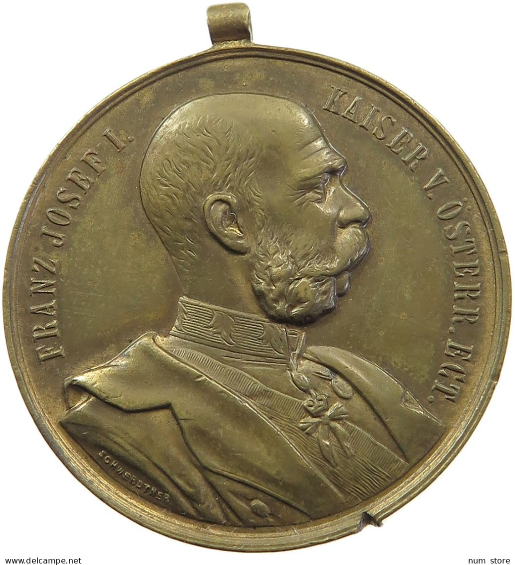 HAUS HABSBURG MEDAILLE 1900 FRANZ JOSEPH I. 1848-1916, SCHWERDTNER, 70. GEBURTSFEST #MA 073049 - Oostenrijk