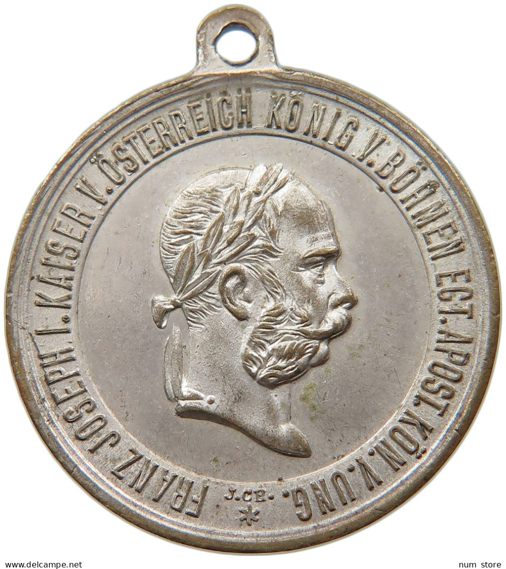 HAUS HABSBURG MEDAILLE 1890 FRANZ JOSEPH I. 1848-1916 AUF DIE LAND FORSTWIRTSCHAFTLICHE AUSSTELLUNG IN WIEN #MA 073099 - Oostenrijk