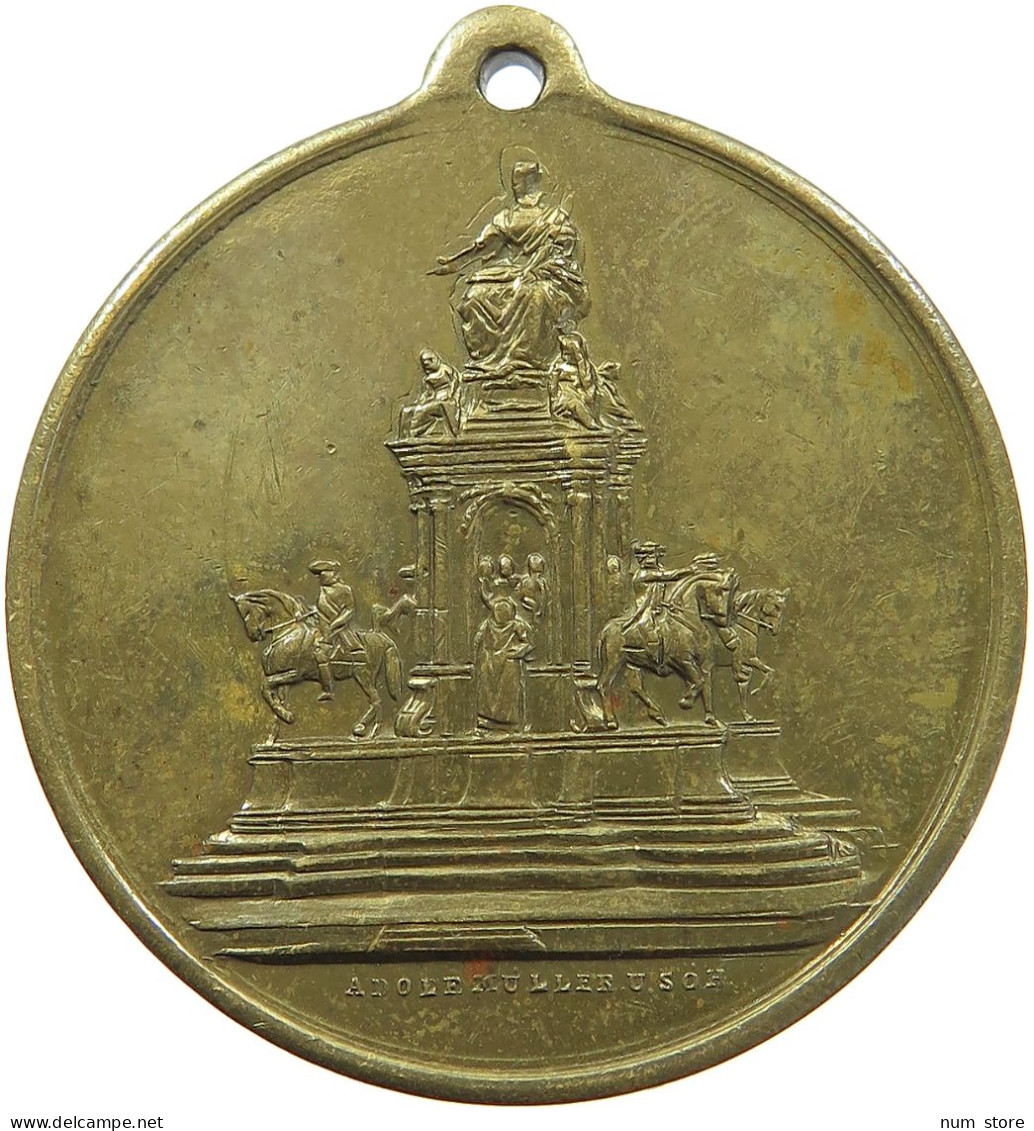 HAUS HABSBURG MEDAILLE 1888 FRANZ JOSEPH I. 1848-1916, MÜLLER DENKMALS DER KAISERIN MARIA THERESIA WIEN #MA 073090 - Oostenrijk