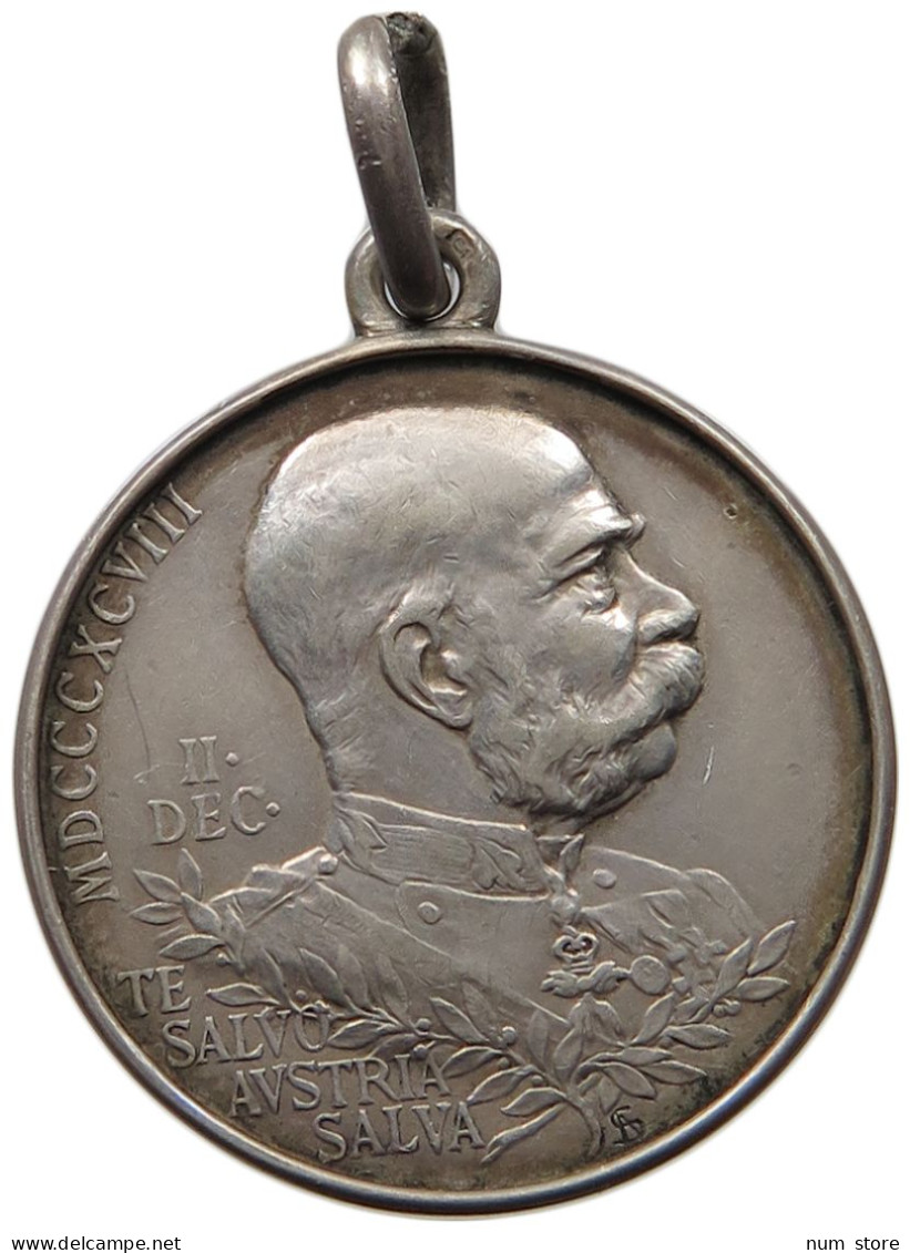 HAUS HABSBURG MEDAILLE 1848 FRANZ JOSEPH I. 50-JAHRE KRÖNUNG JUBILÄUM, SCHARFF #MA 010319 - Oostenrijk