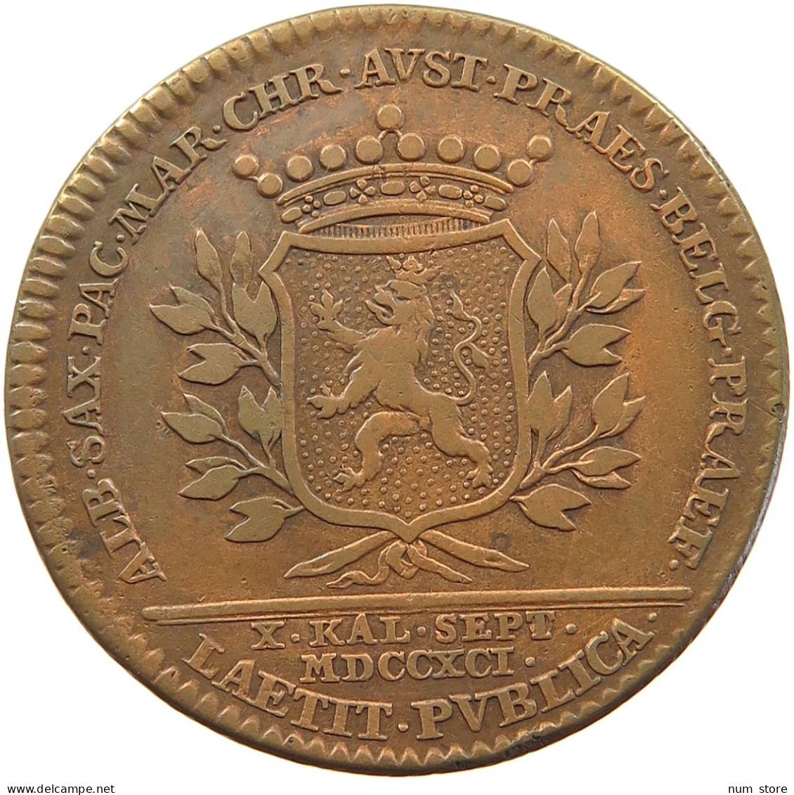 HAUS HABSBURG MEDAILLE 1791 LEOPOLD II. BELGIUM-NAMUR #MA 018133 - Oostenrijk