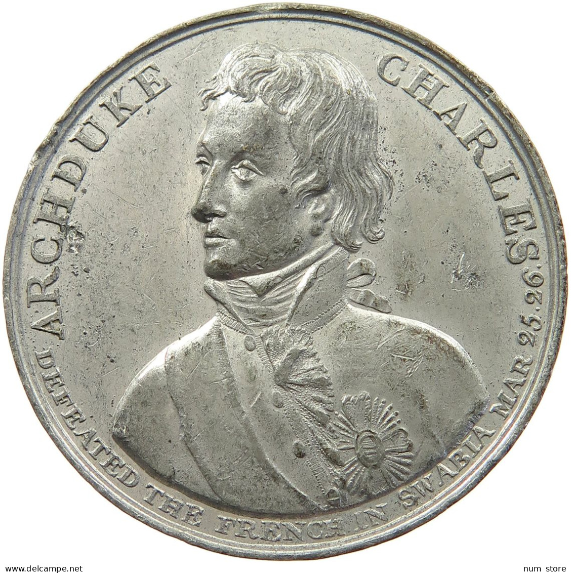 HAUS HABSBURG MEDAILLE 1799 ARCHEDU CHARLES, DEFEATED THE FRENCH IN SWABIA / ANIMO NON ASTUTIA #MA 073012 - Oostenrijk