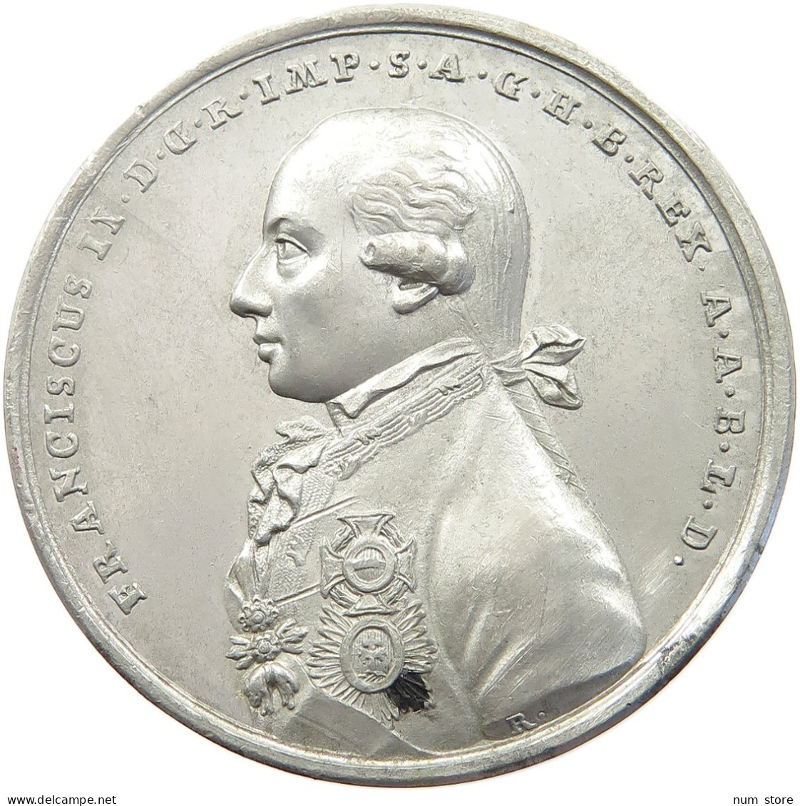 HAUS HABSBURG MEDAILLE 1792 FRANZ II. 1792-1835, REICH , AUF DIE KAISERKRÖNUNG VON FRANZ II #MA 073016 - Oostenrijk