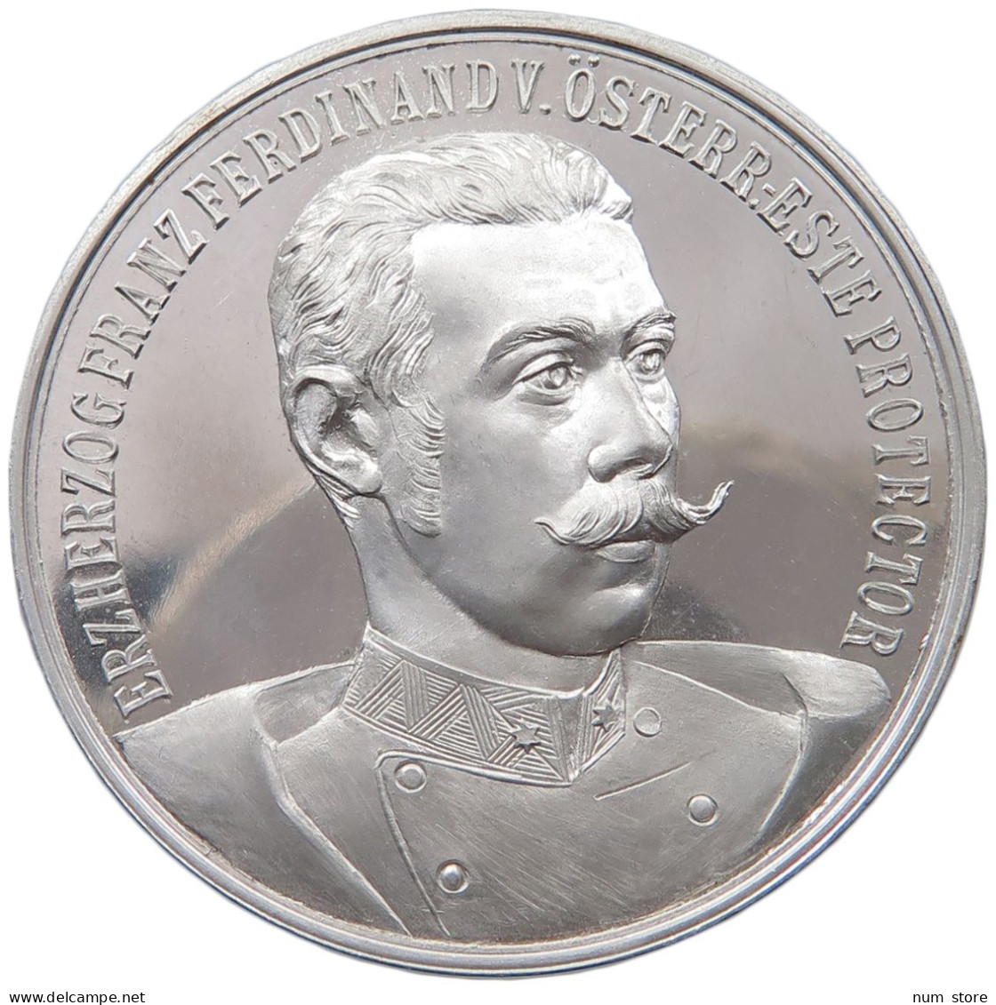 HAUS HABSBURG MEDAILLE 1897 ERZHERZOG FRANZ FERDINAND 1863-1914 PITTNER, AUF DIE INTERNATIONALE AUSSTELLUNG #MA 073023 - Oostenrijk