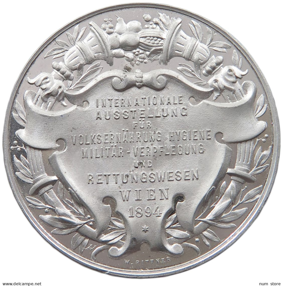 HAUS HABSBURG MEDAILLE 1897 ERZHERZOG FRANZ FERDINAND 1863-1914 PITTNER, AUF DIE INTERNATIONALE AUSSTELLUNG #MA 073023 - Oostenrijk