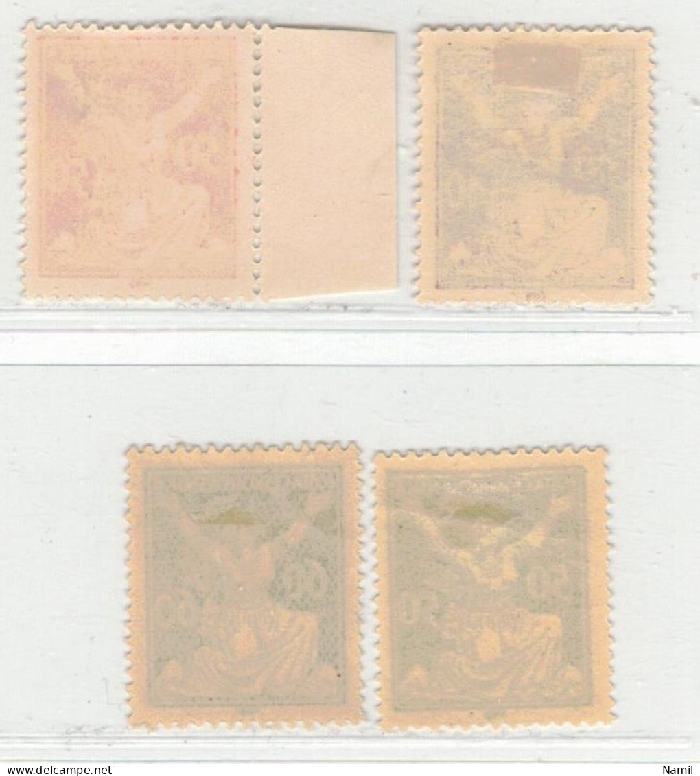 Tchécoslovaquie 1920 Mi 173-6 (Yv 166 Ex Type La République Liberé), (MH)* Trace De Charniere, - Unused Stamps